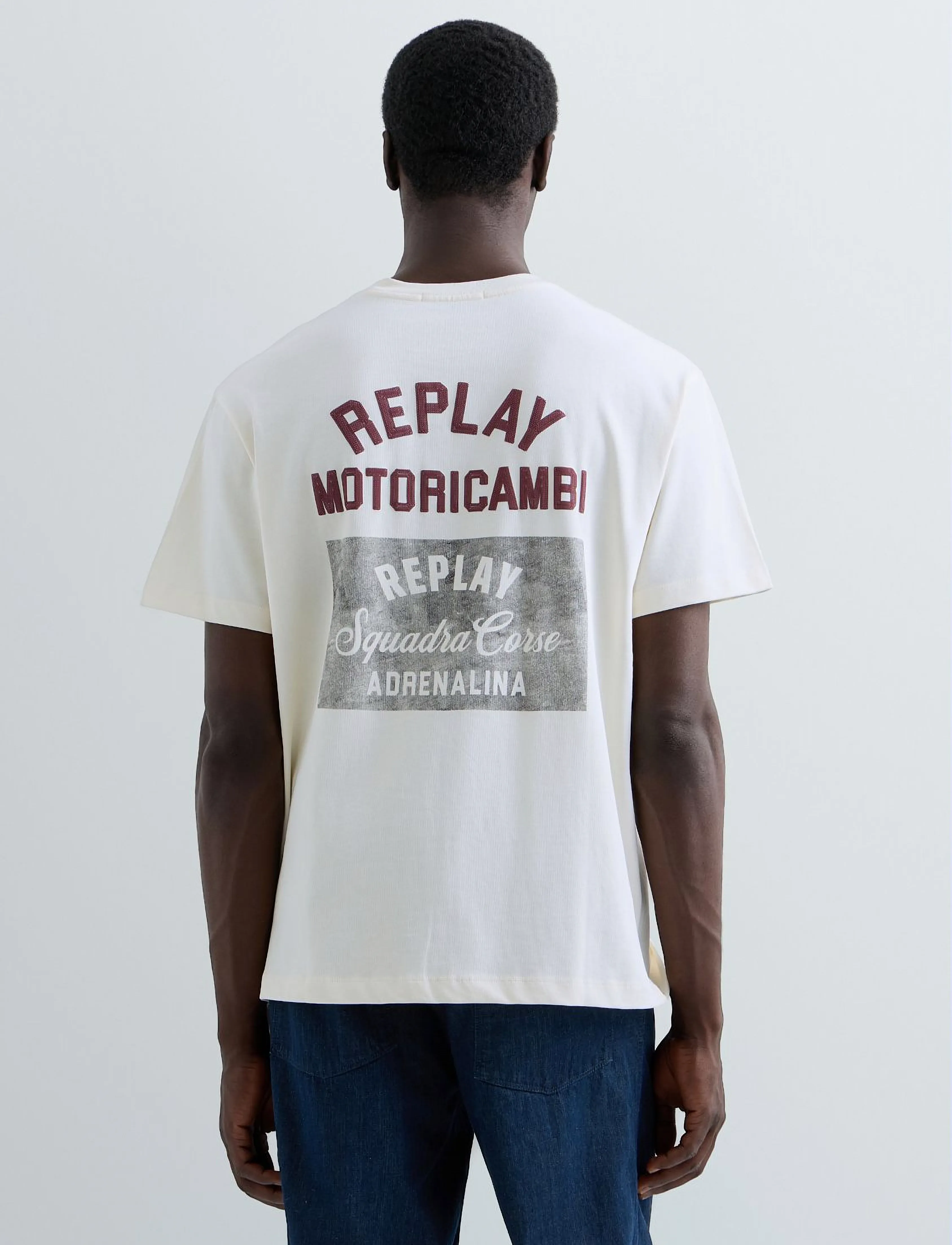 Replay - T-Shirt RELAXED - kortærmede t-shirts - white - 3