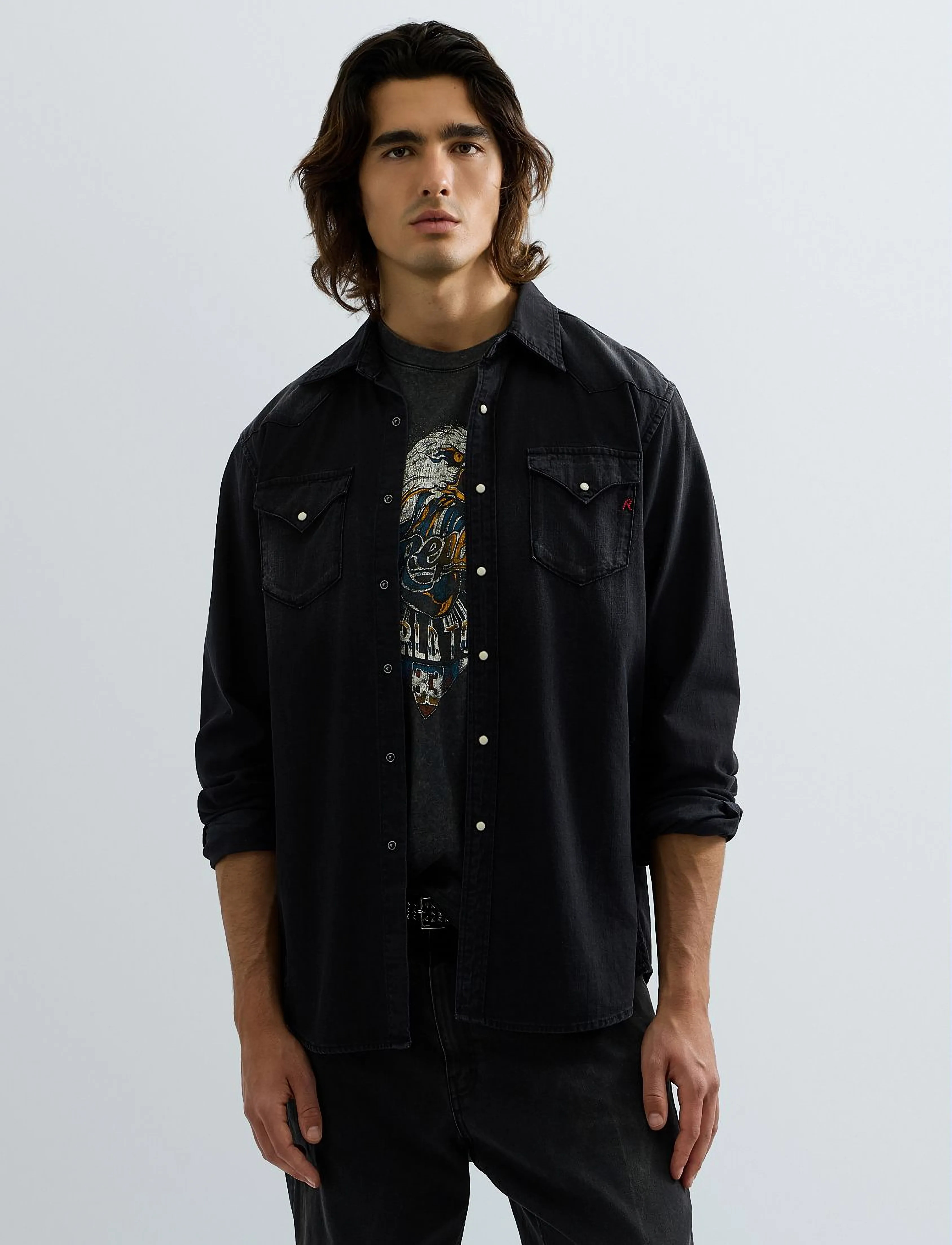 Replay - Shirt REGULAR - black - 5