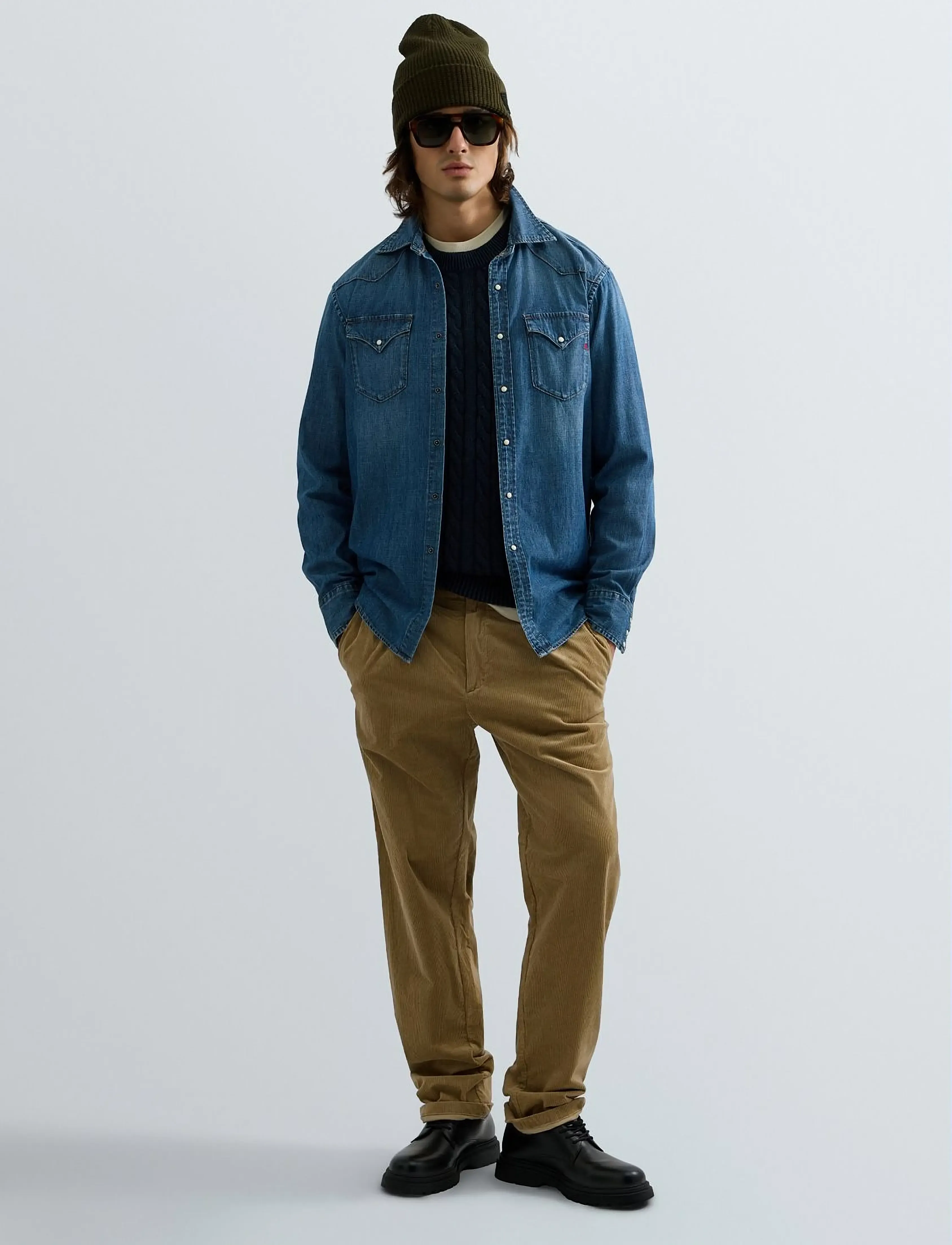 Replay - Shirt REGULAR ,Sustainable - denim shirts - blue - 4