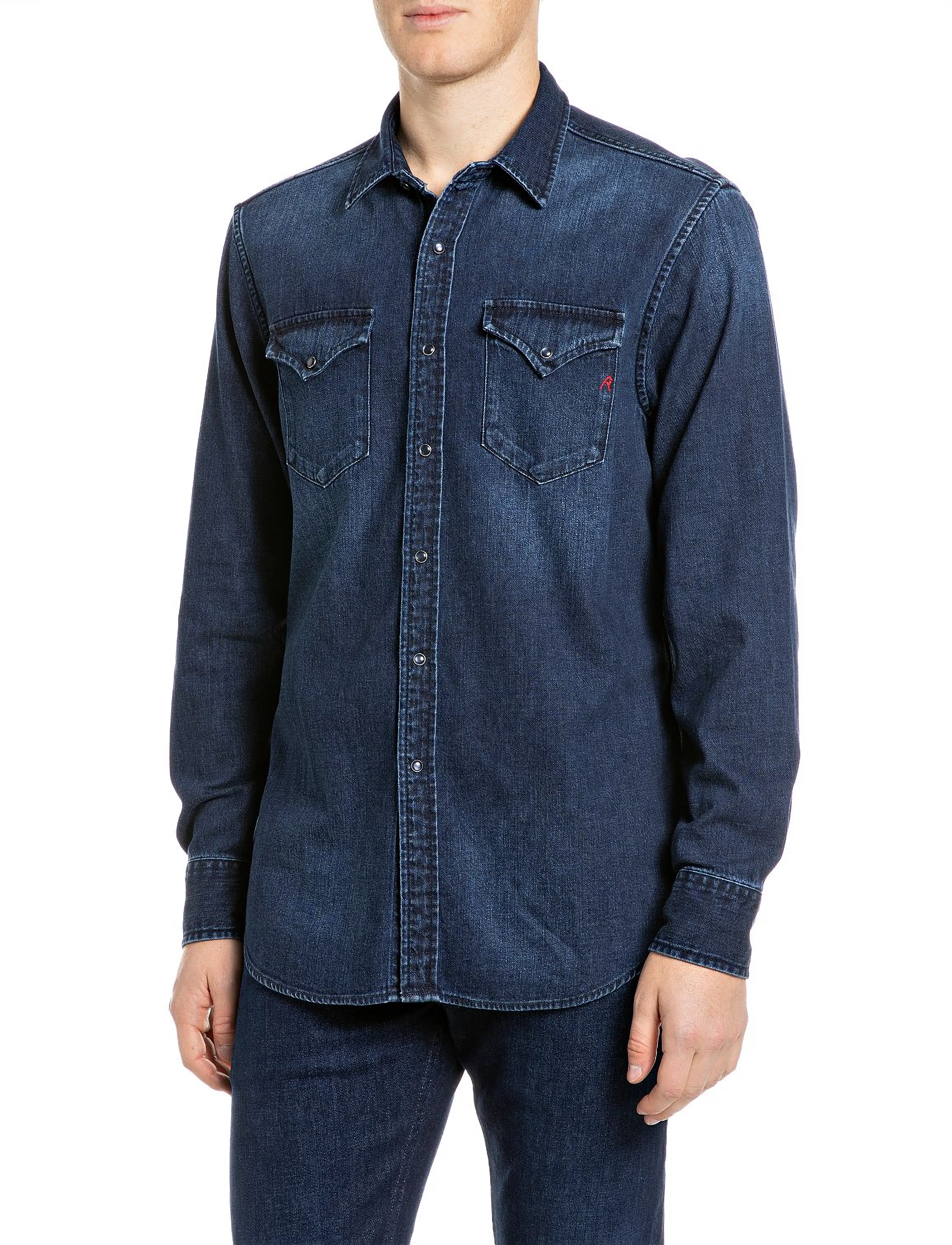 Replay Shirt REGULAR - Hemden - BLUE / blue