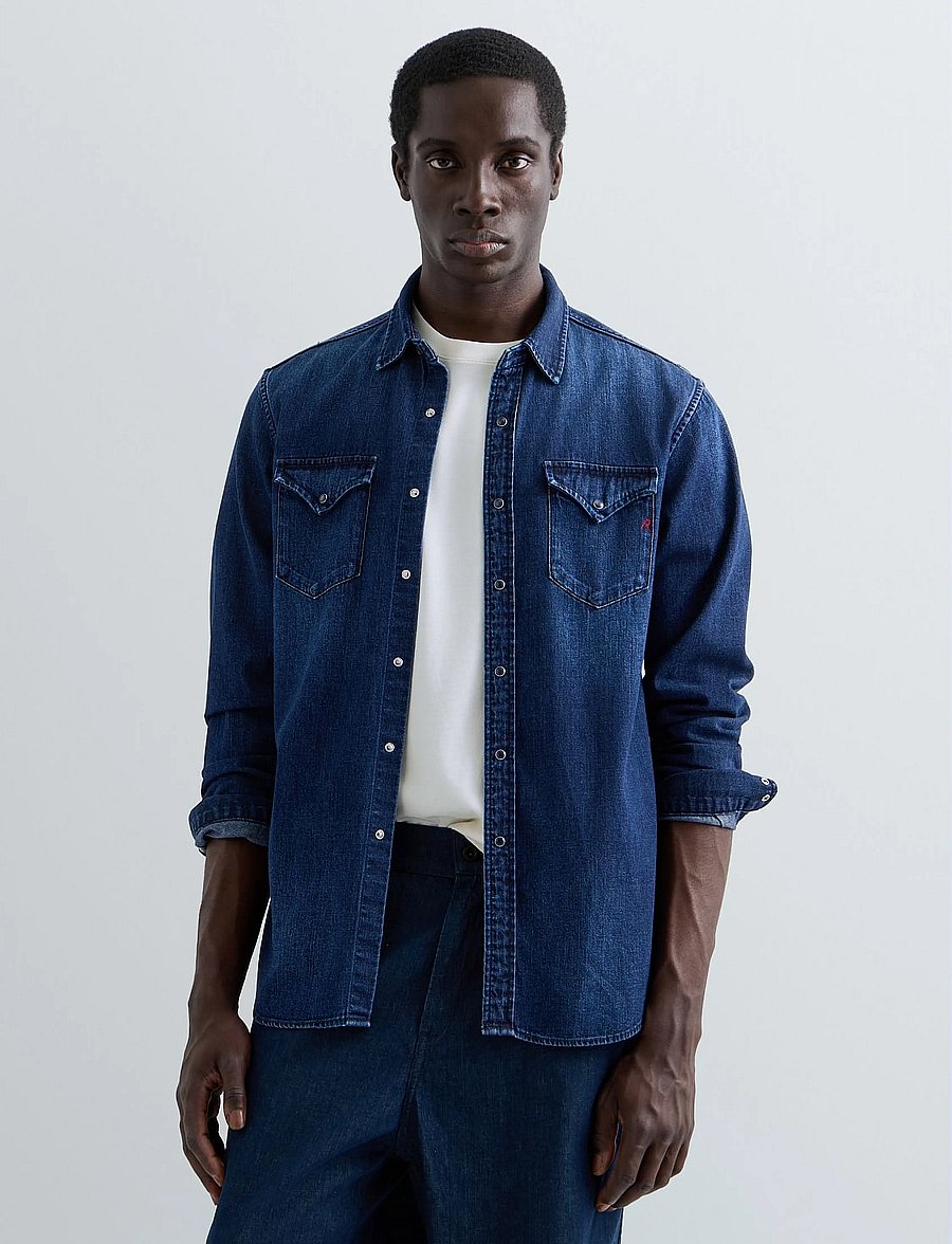 Replay - Shirt REGULAR - blue - 4