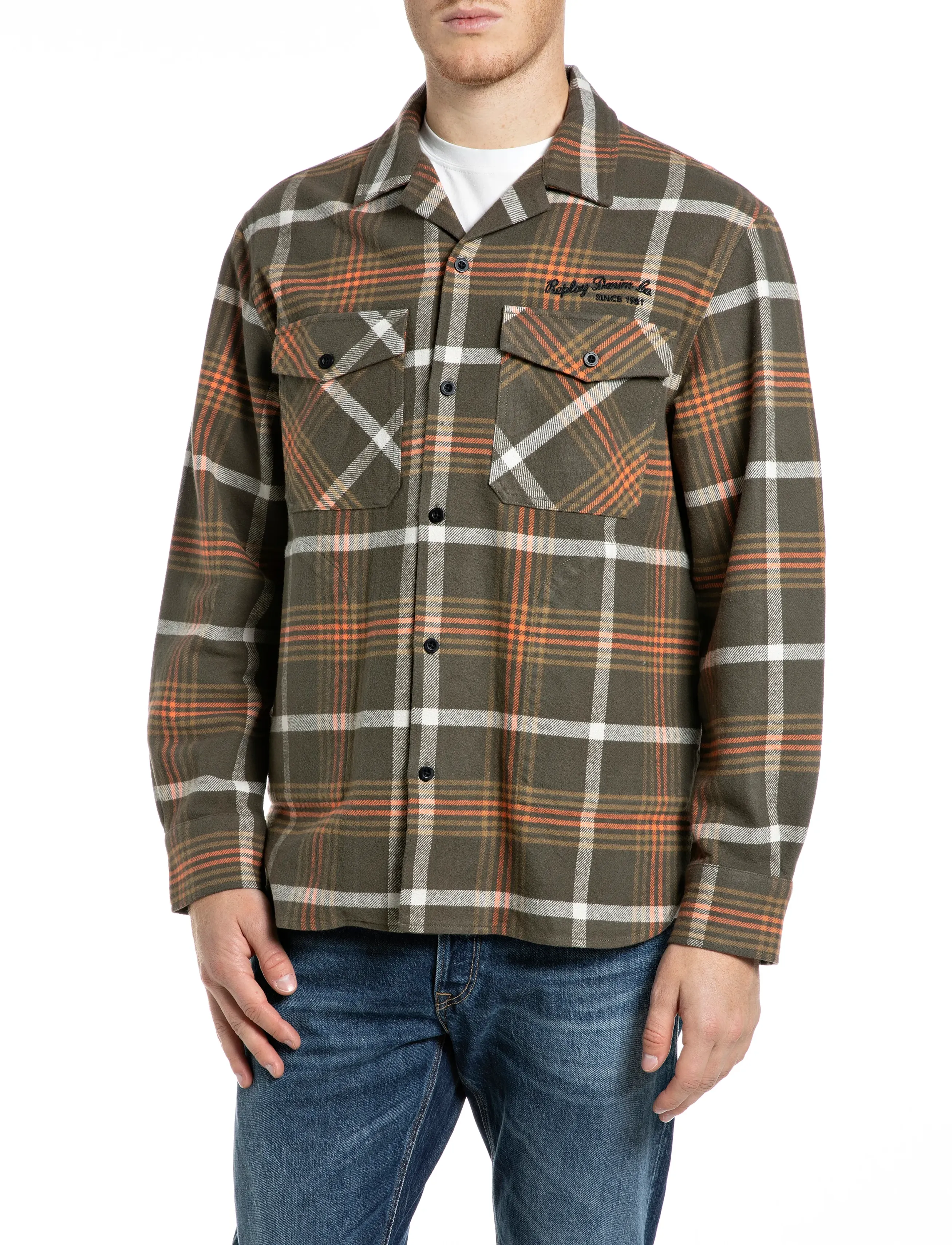 Replay Jacket RELAXED REGULAR - Bovenkleding - MULTI COLOURED / khaki/green