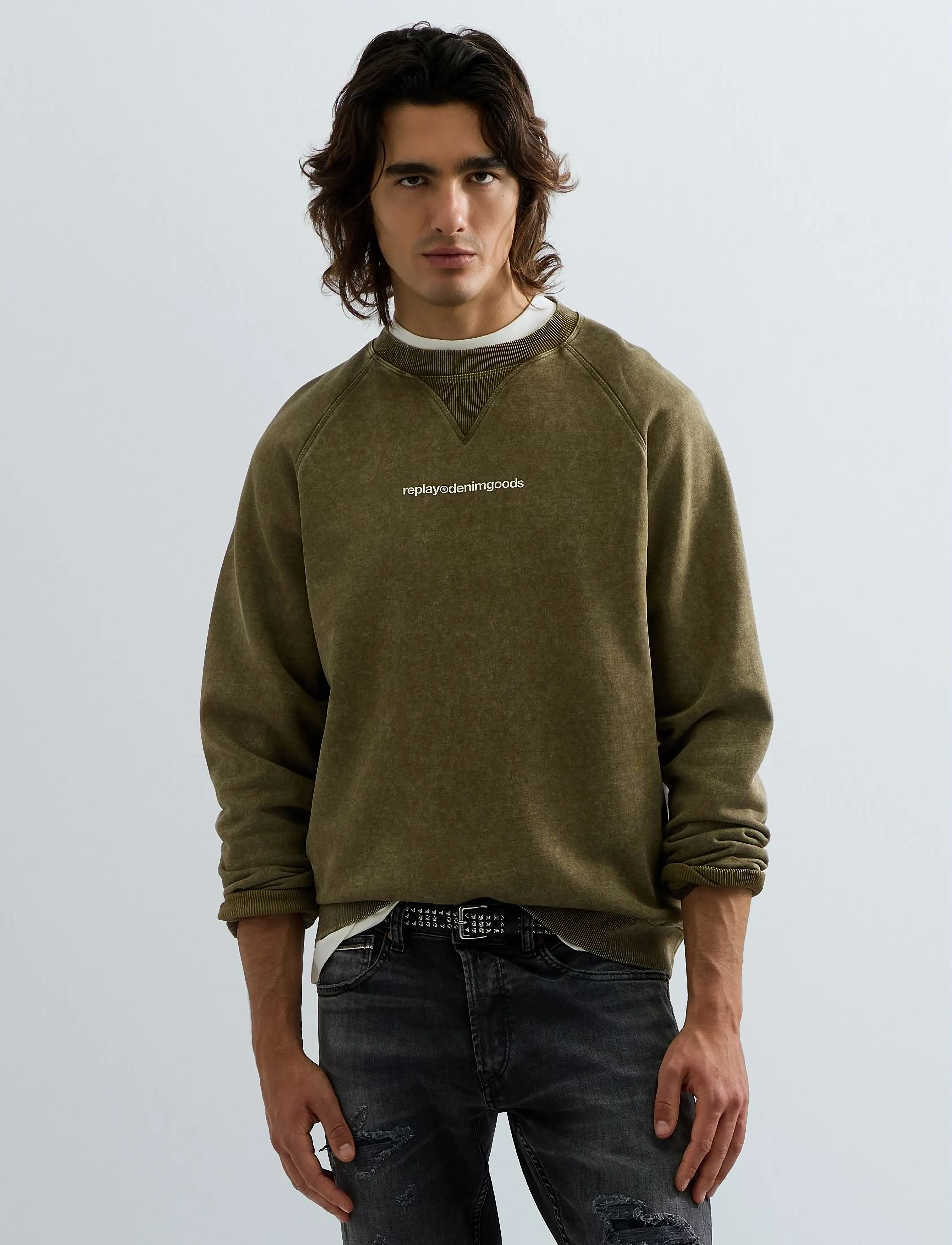 Replay - Jumper REGULAR - sweatshirts - green - 5