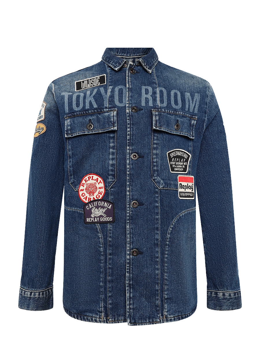 Replay - Jacket REGULAR ,Sustainable - ungefütterte denimjacken - blue - 1