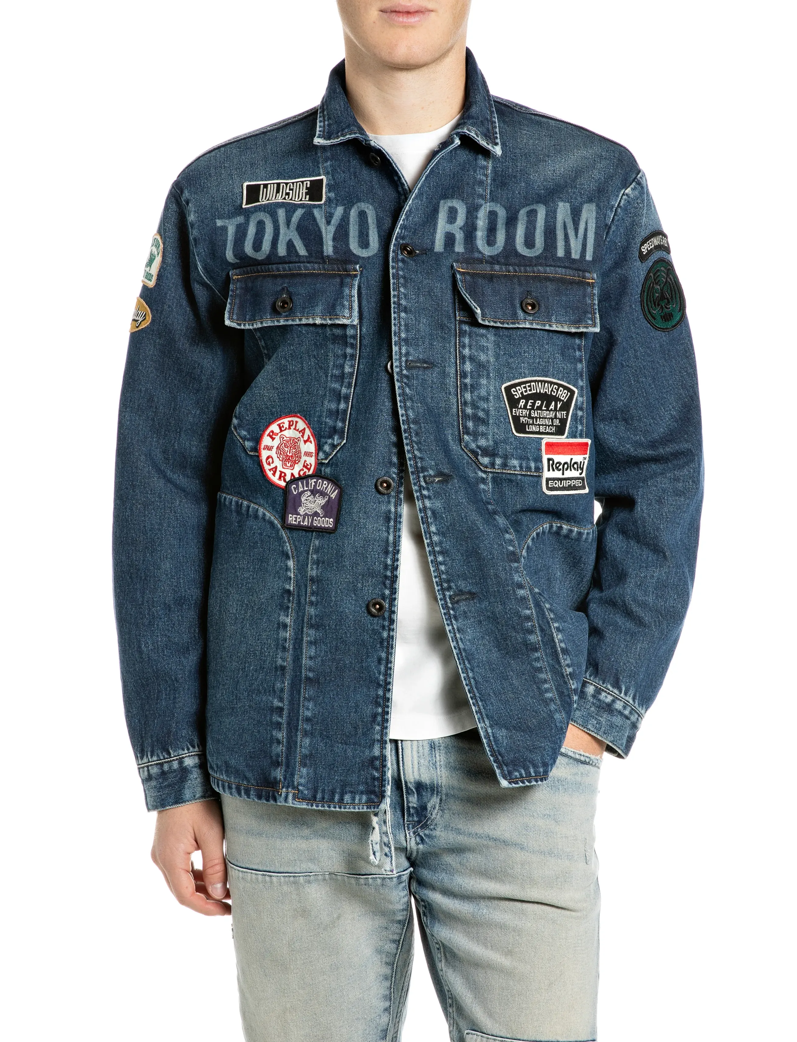 Replay Jacket REGULAR ,Sustainable - Outerwear - BLUE / blue