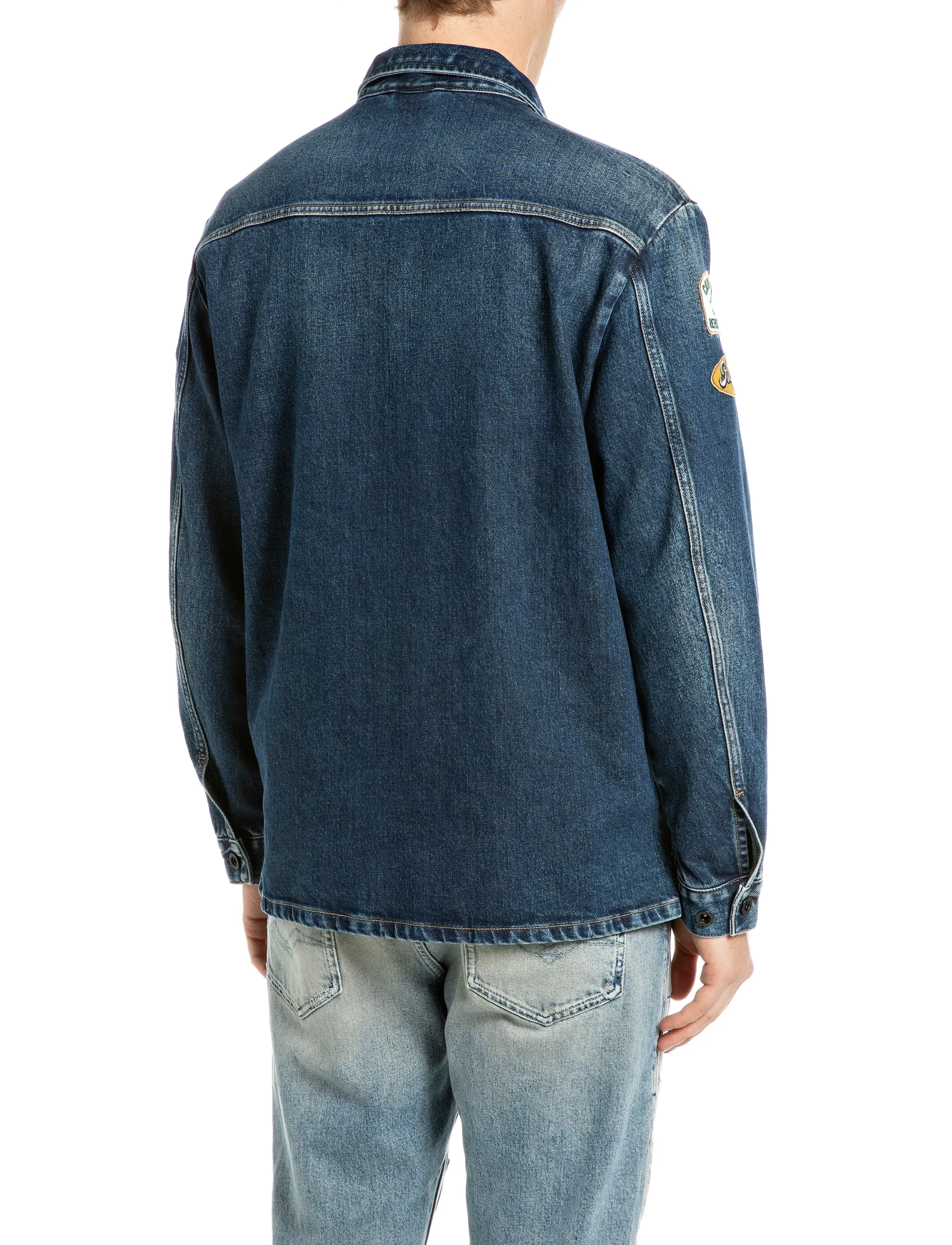 Replay - Jacket REGULAR ,Sustainable - unlined denim jackets - blue - 3