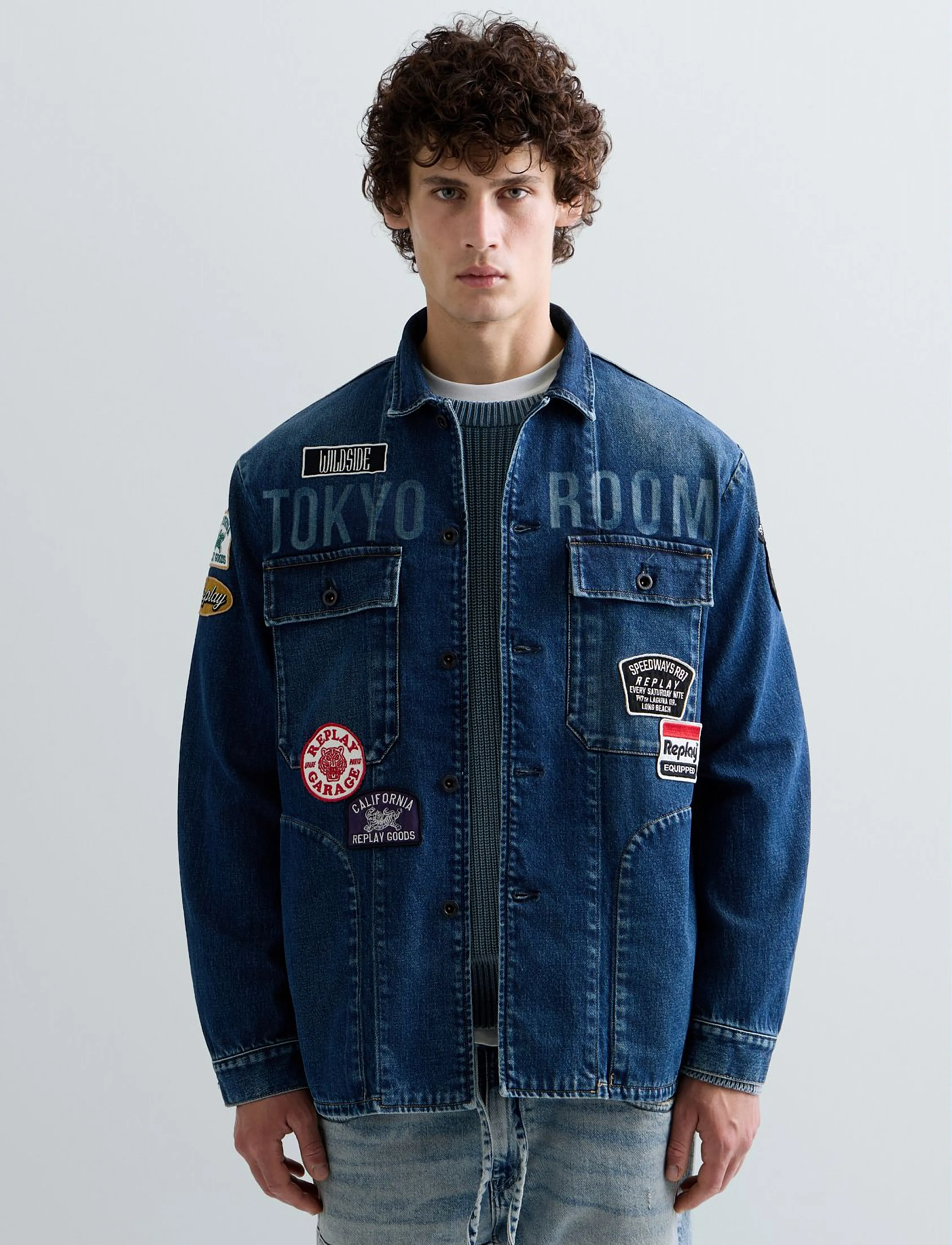 Replay - Jacket REGULAR ,Sustainable - unlined denim jackets - blue - 4