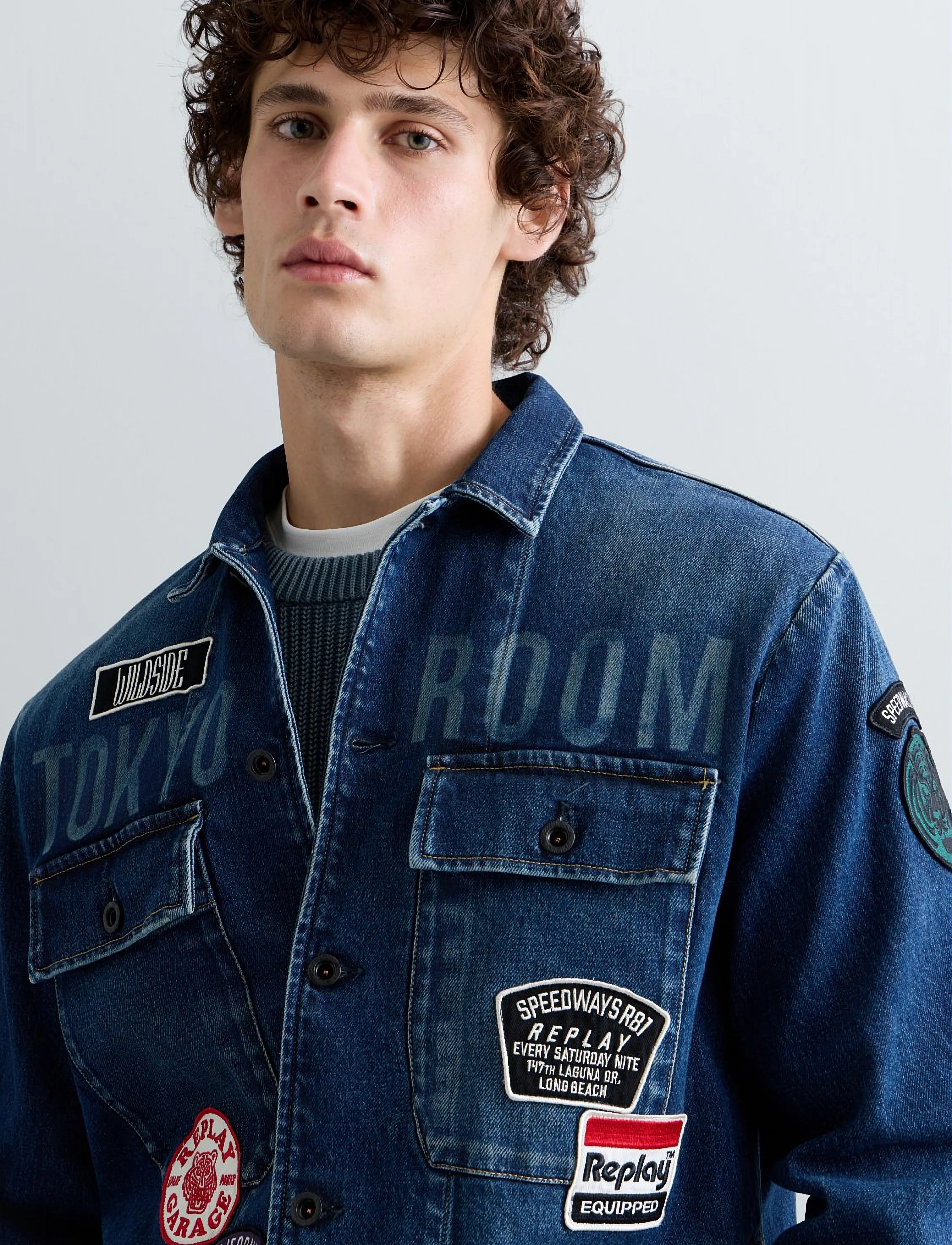 Replay - Jacket REGULAR ,Sustainable - unlined denim jackets - blue - 5