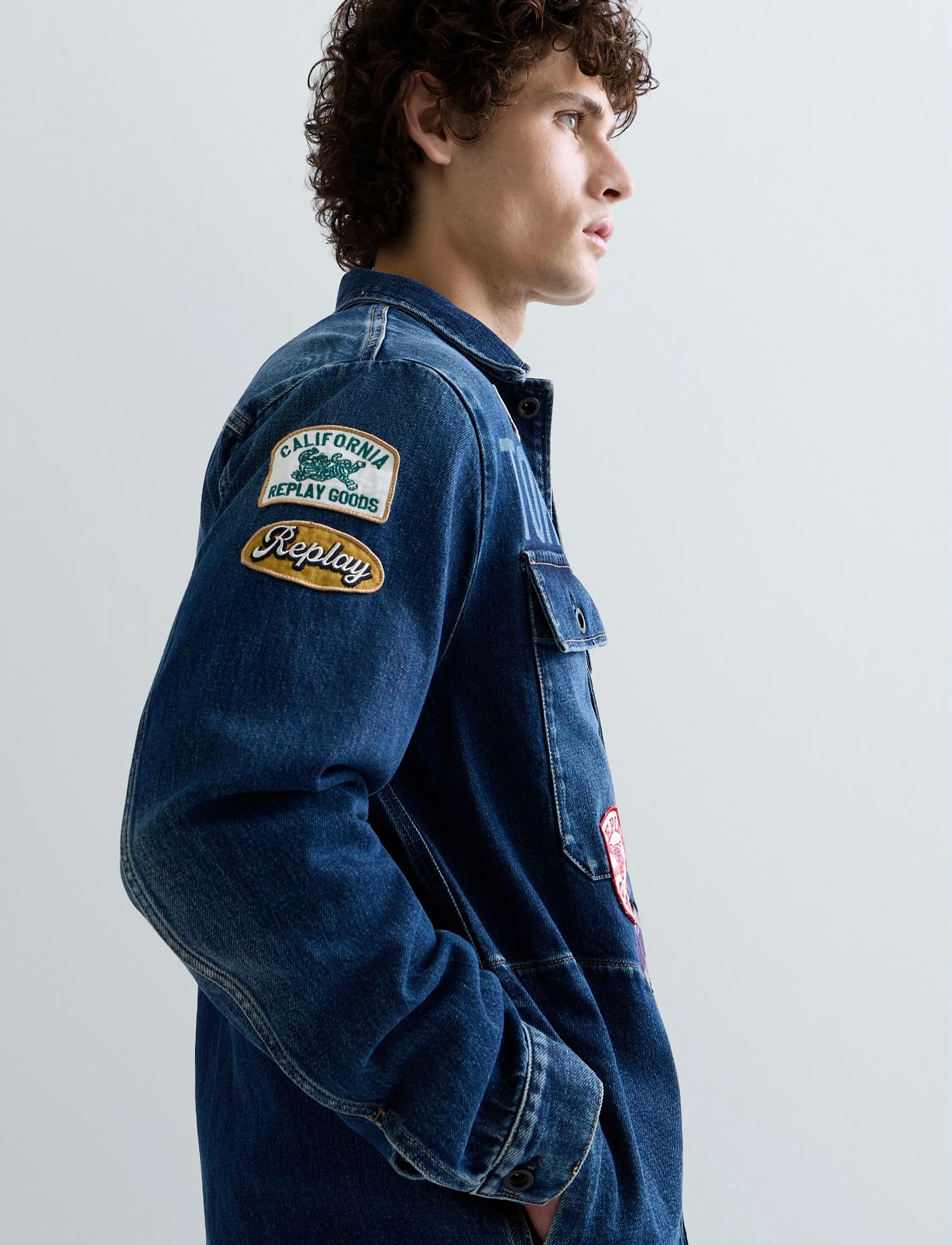 REPLAY Övergångsrock '11 OZ COMFORT BLUE DENIM M13MD .0PL.795 22F' herr – bild 6