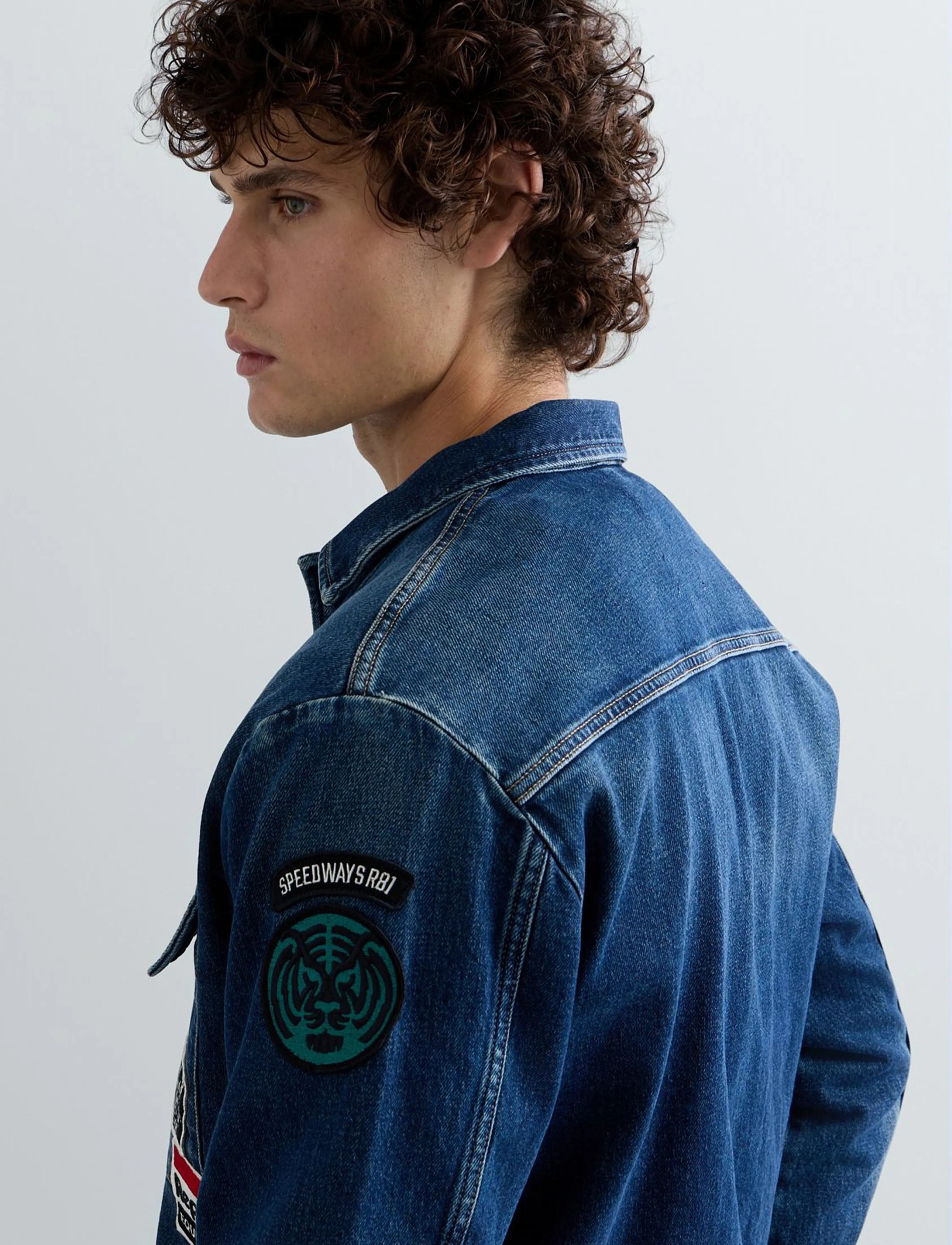 REPLAY Övergångsrock '11 OZ COMFORT BLUE DENIM M13MD .0PL.795 22F' herr – bild 7
