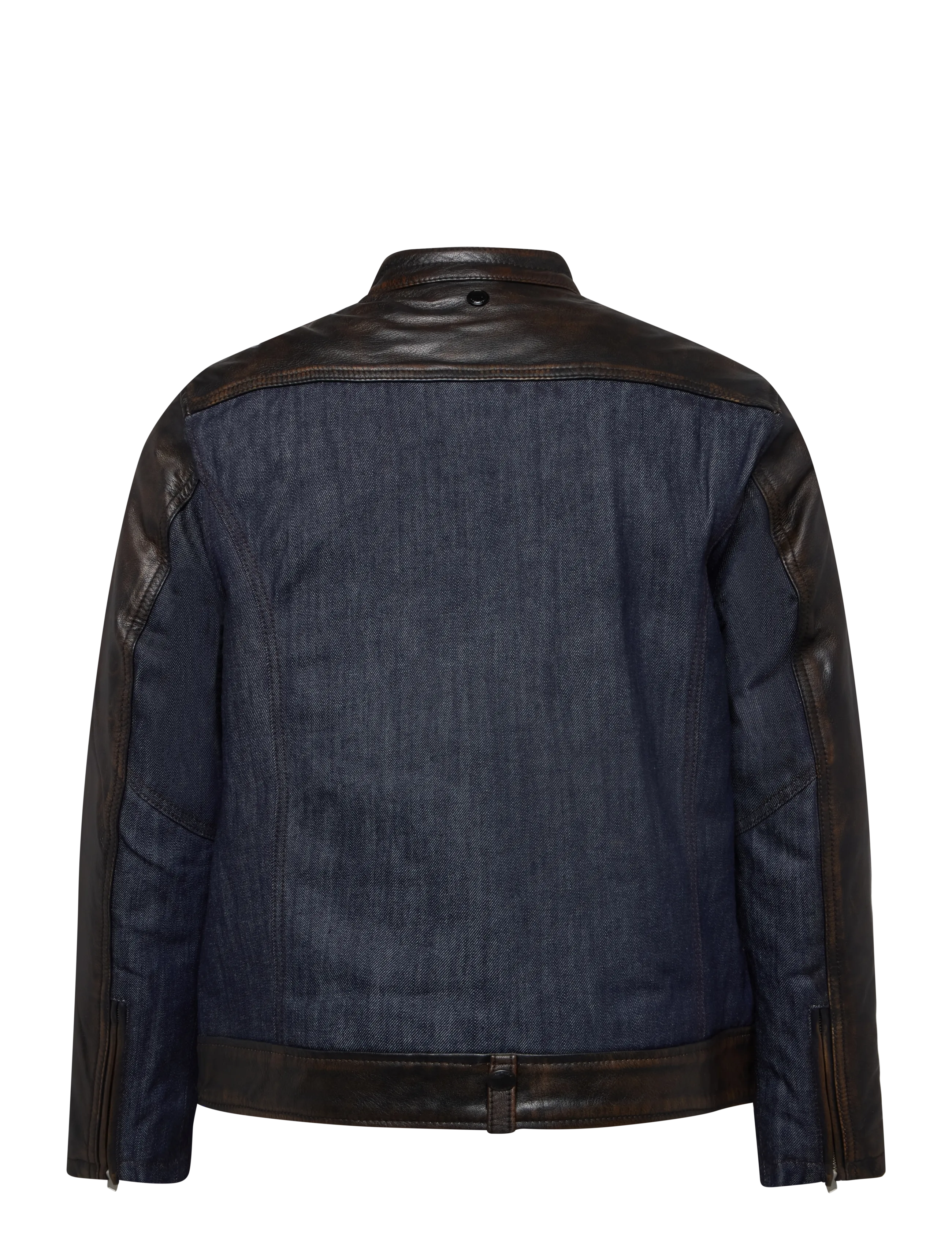 Replay - Leather jacket RELAXED - brown - 2