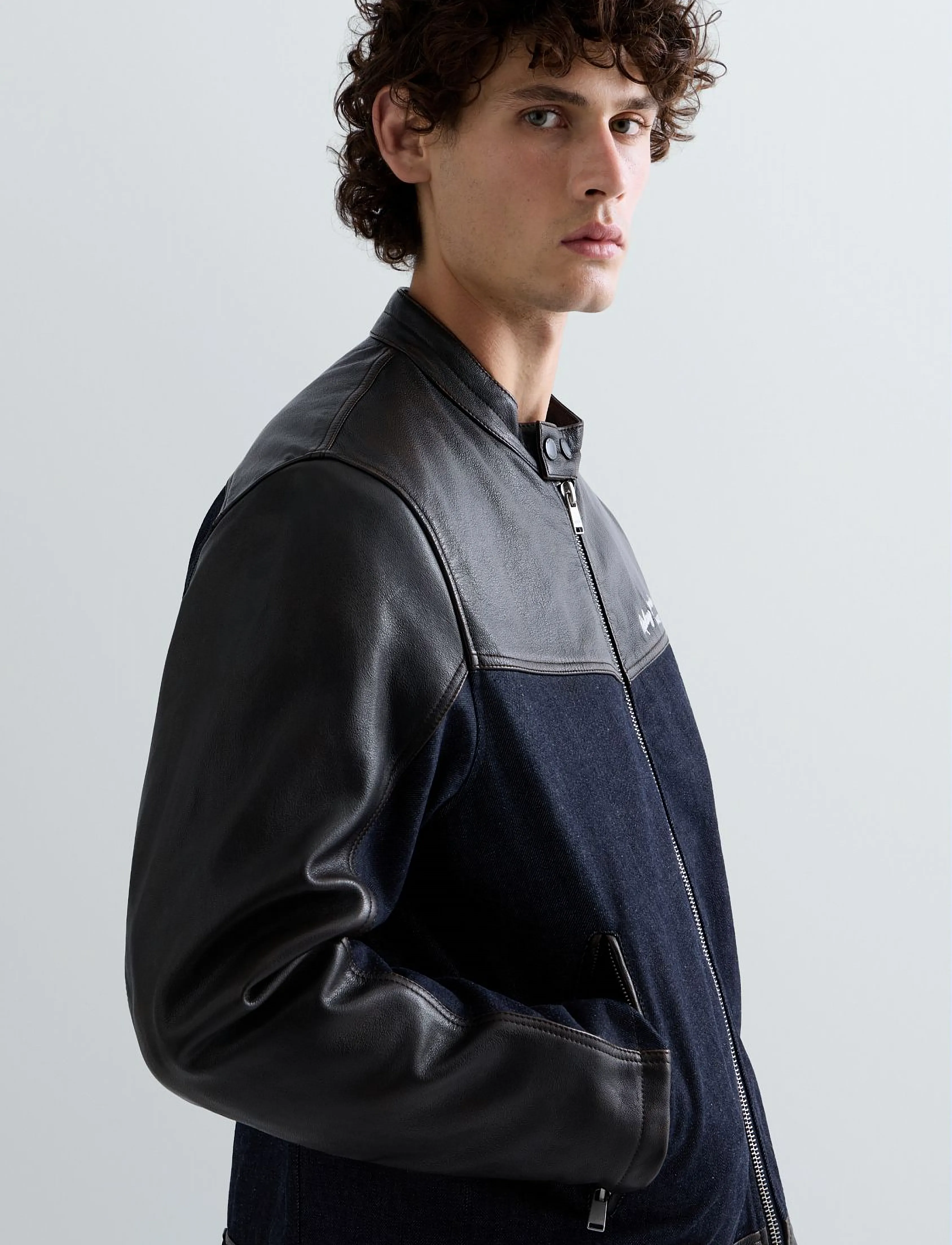 REPLAY Leather Jacket Relaxed skinnjackor herr – bild 6