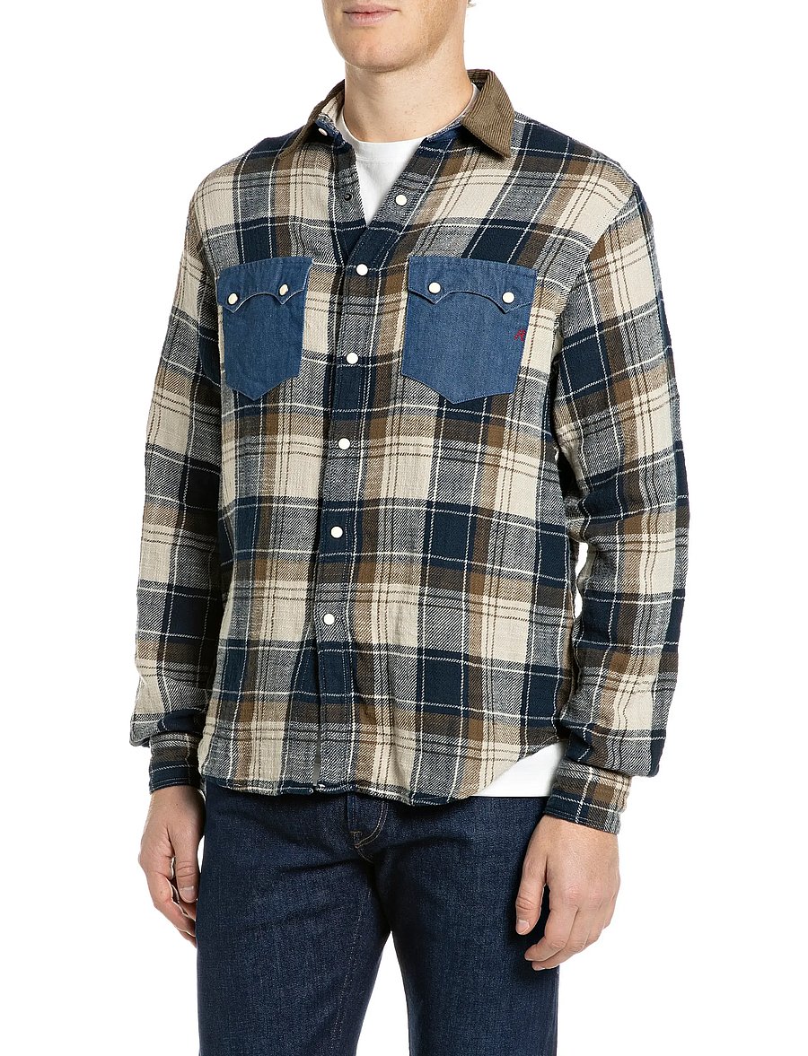 Replay - Shirt RELAXED - flanellsärgid - multi coloured - 0