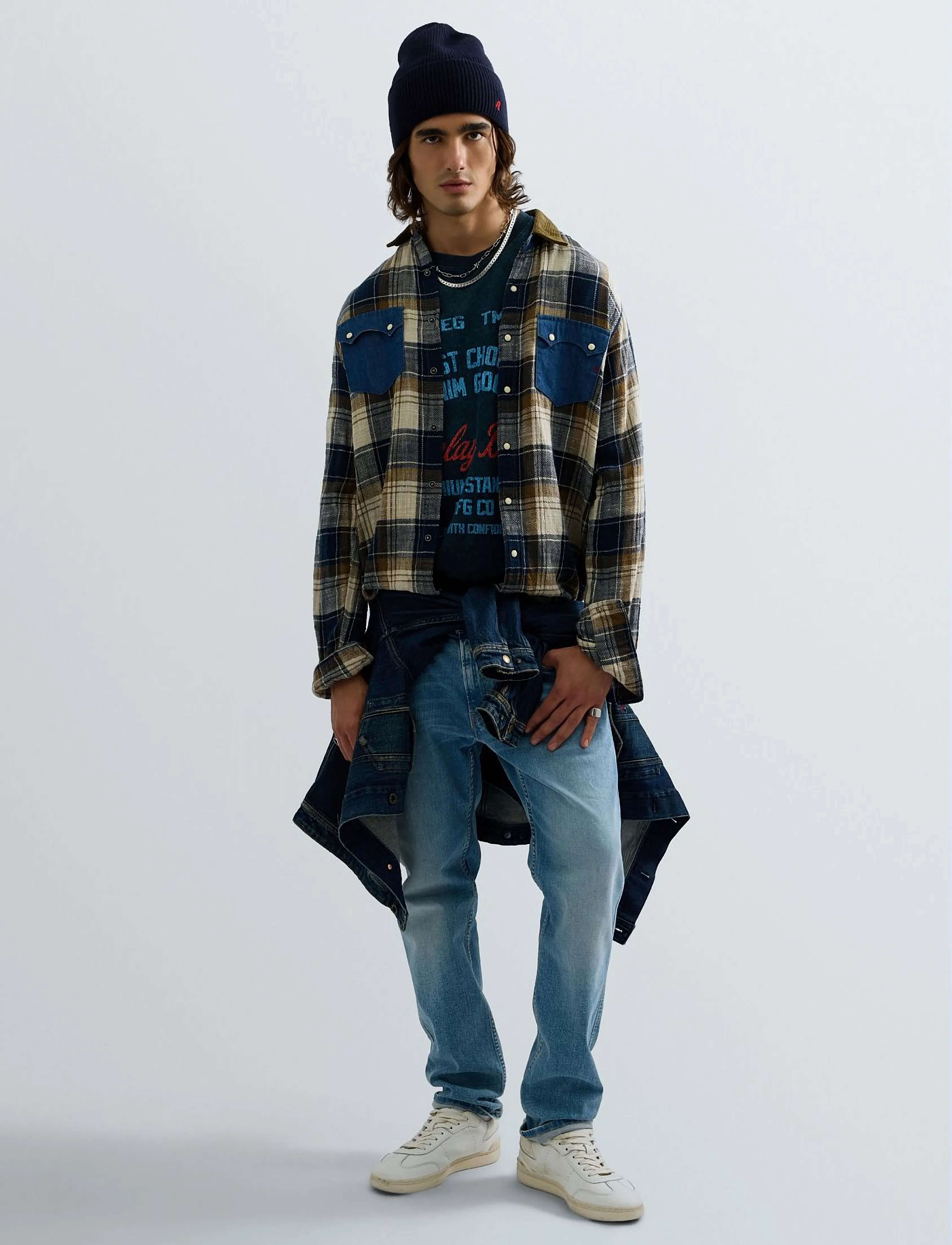 Replay - Shirt RELAXED - flanellsärgid - multi coloured - 4