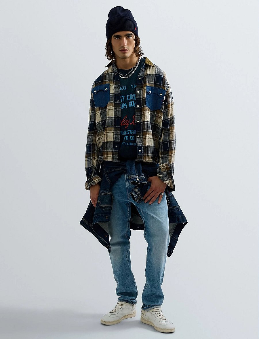Replay - Shirt RELAXED - flanellsärgid - multi coloured - 4