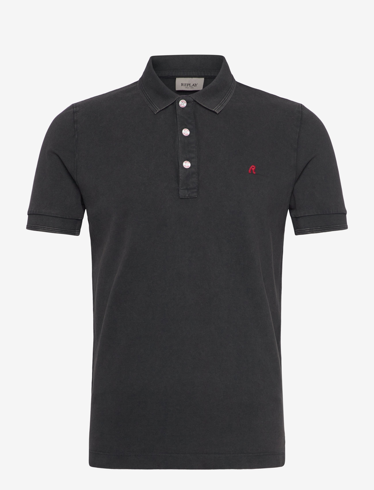 Replay - Polo REGULAR_SLIM Polo - gestrickte polohemden - black - 1