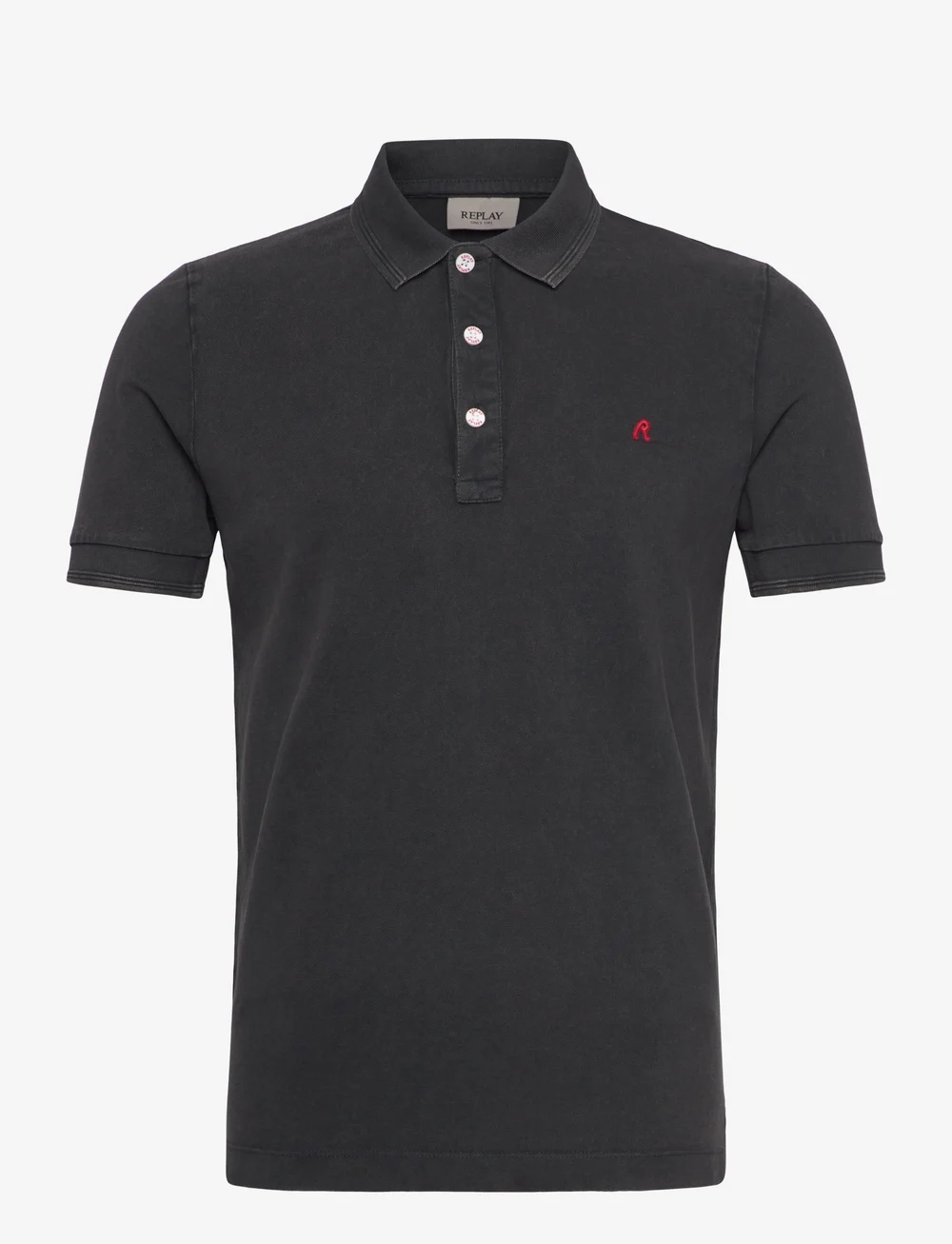 Replay - Polo REGULAR_SLIM Polo - kootud polosärgid - black - 1