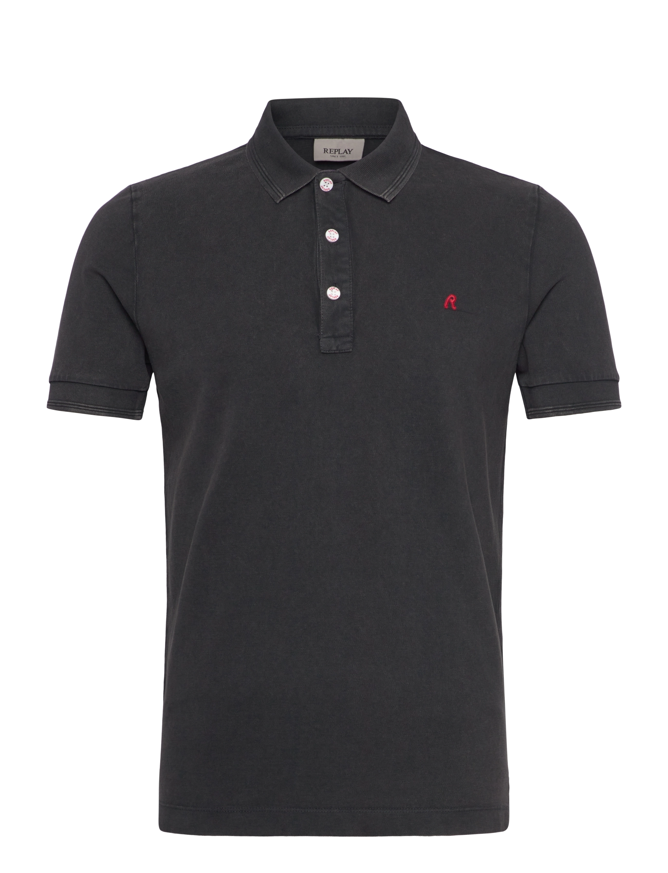 Replay - Polo REGULAR_SLIM Polo - black - 1