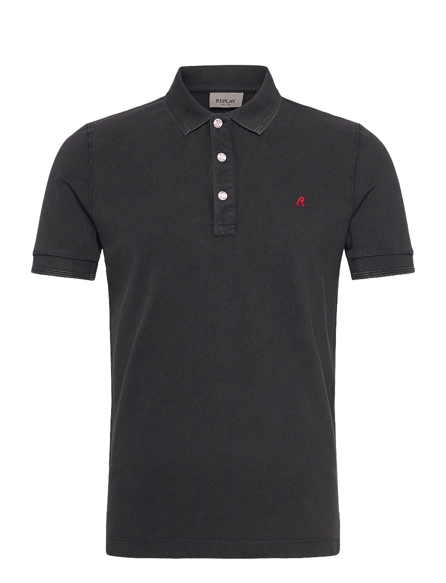 Replay - Polo REGULAR_SLIM Polo - black - 1