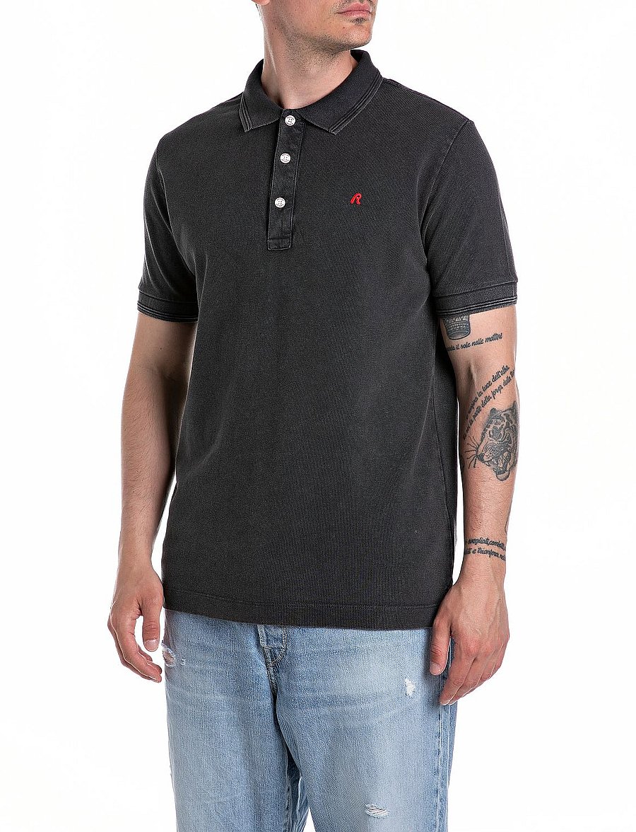 Replay - Polo REGULAR_SLIM Polo - black - 0