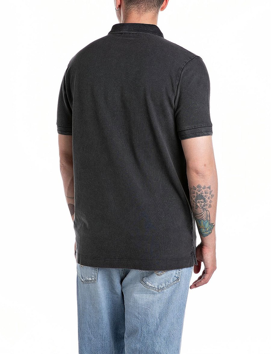 Replay - Polo REGULAR_SLIM Polo - black - 3