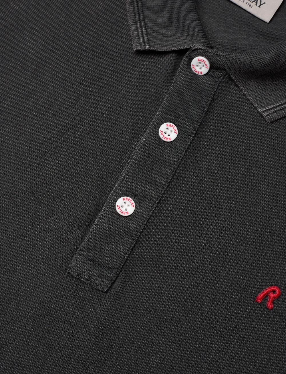 Replay - Polo REGULAR_SLIM Polo - kootud polosärgid - black - 4