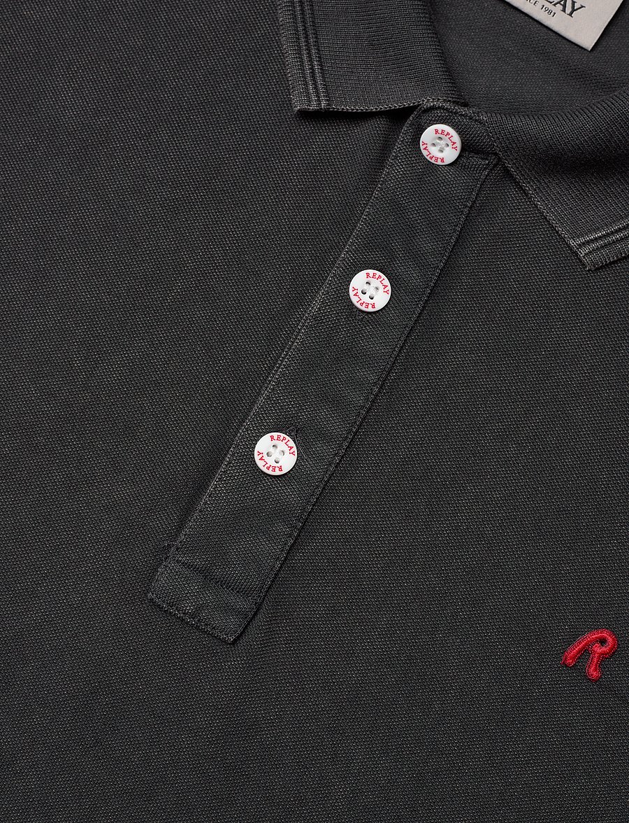 Replay - Polo REGULAR_SLIM Polo - black - 4