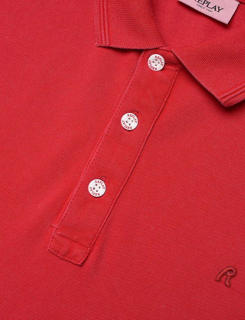 Replay - Polo REGULAR_SLIM Polo - red - 4