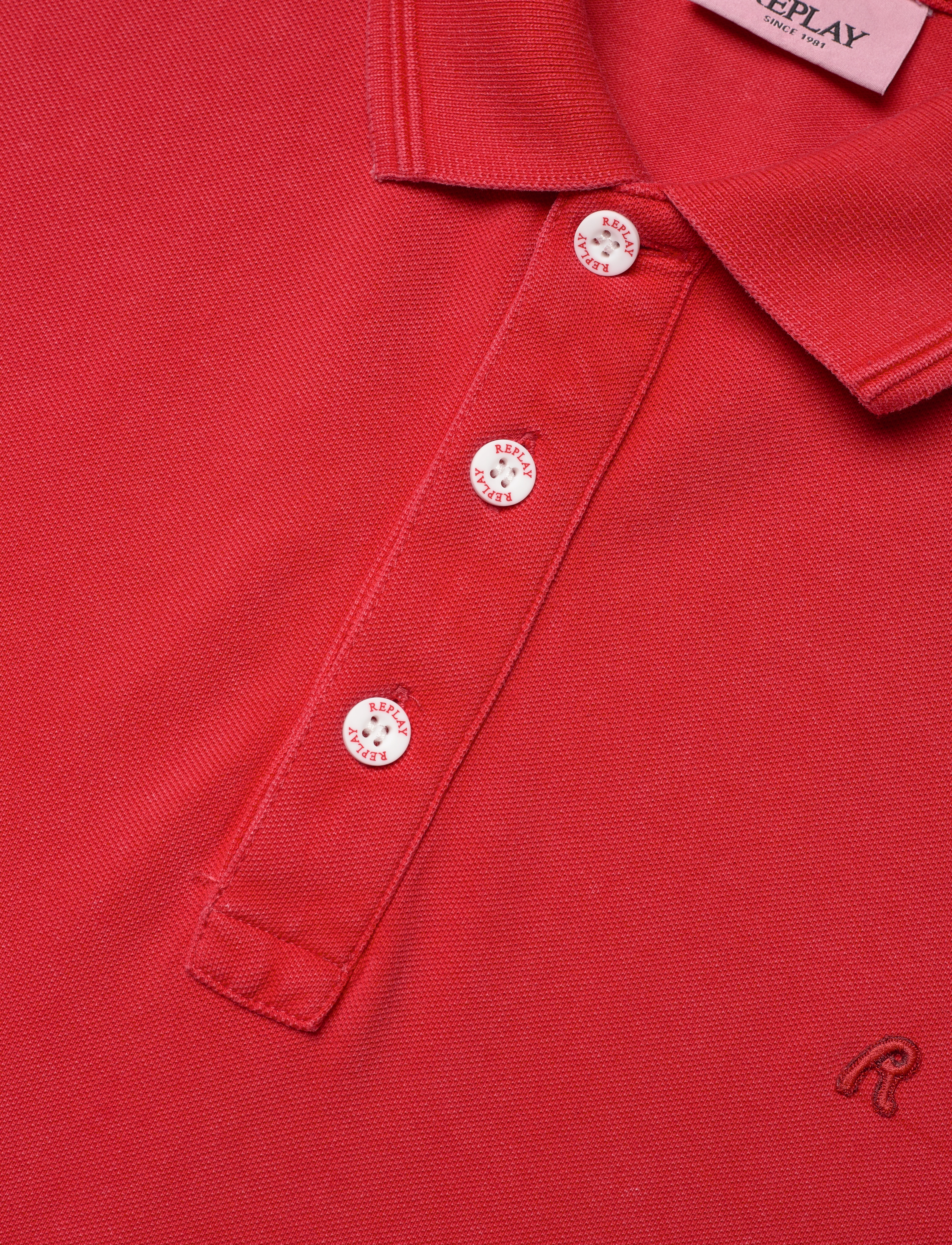 Replay - Polo REGULAR_SLIM Polo - red - 4