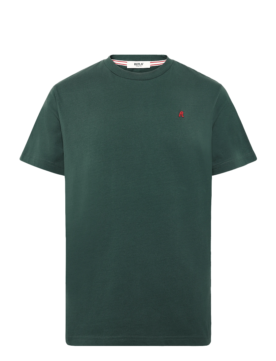 Replay - REGULAR JERSEY T-Shirt - korte mouwen - green - 1