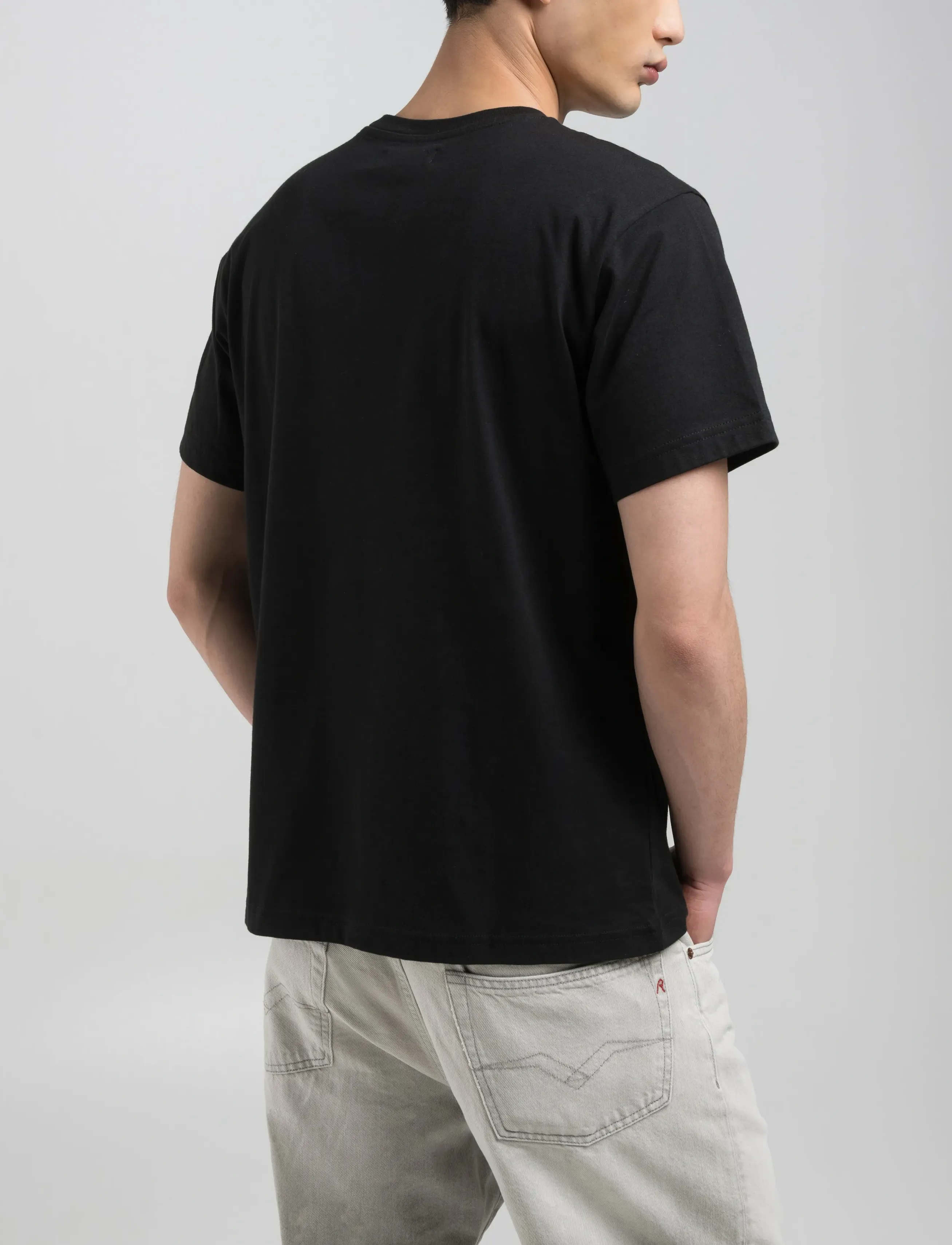 Replay - REGULAR Campus  JERSEY T-Shirt - short-sleeved t-shirts - black - 3