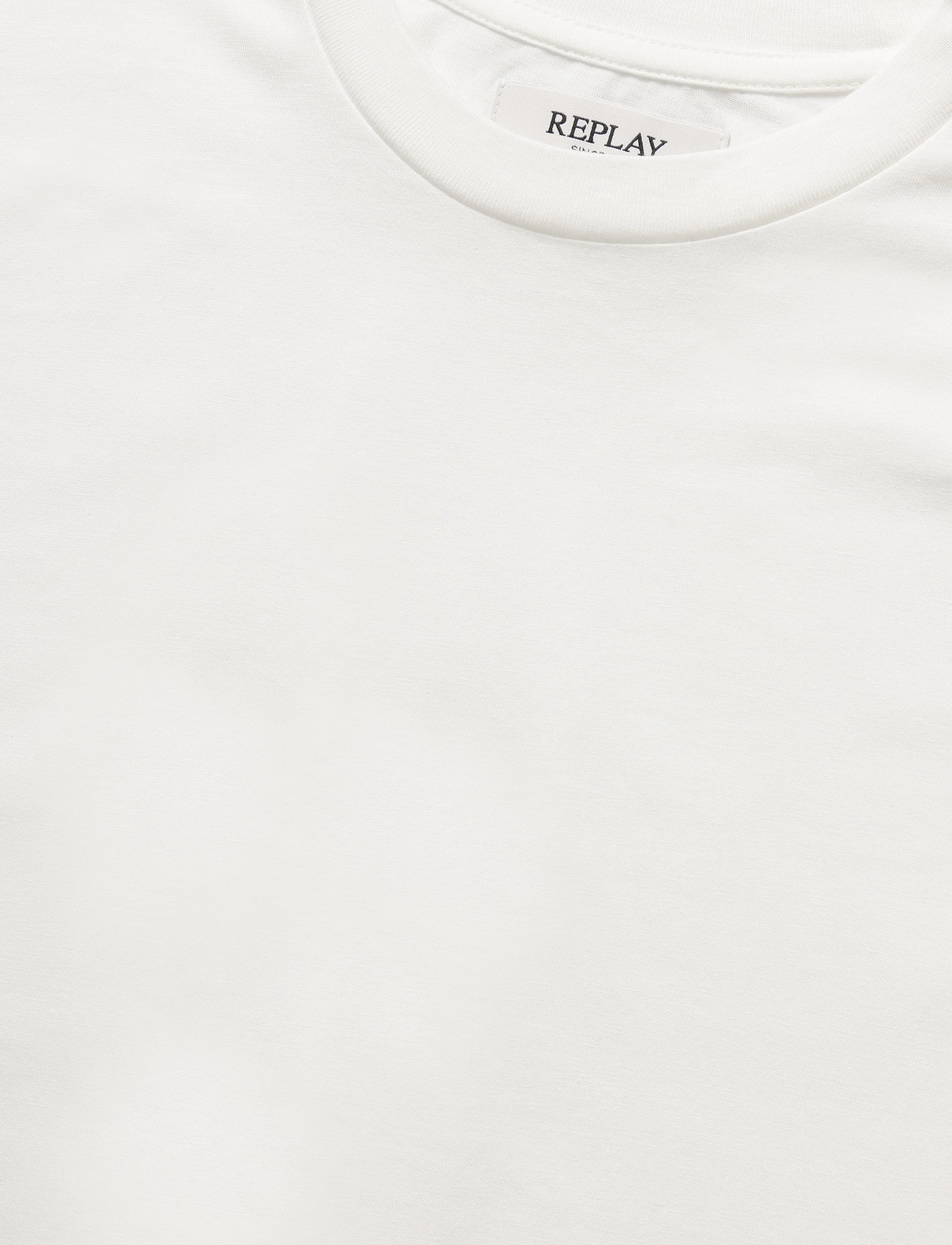 Replay - REGULAR Campus  JERSEY T-Shirt - short-sleeved t-shirts - white - 4