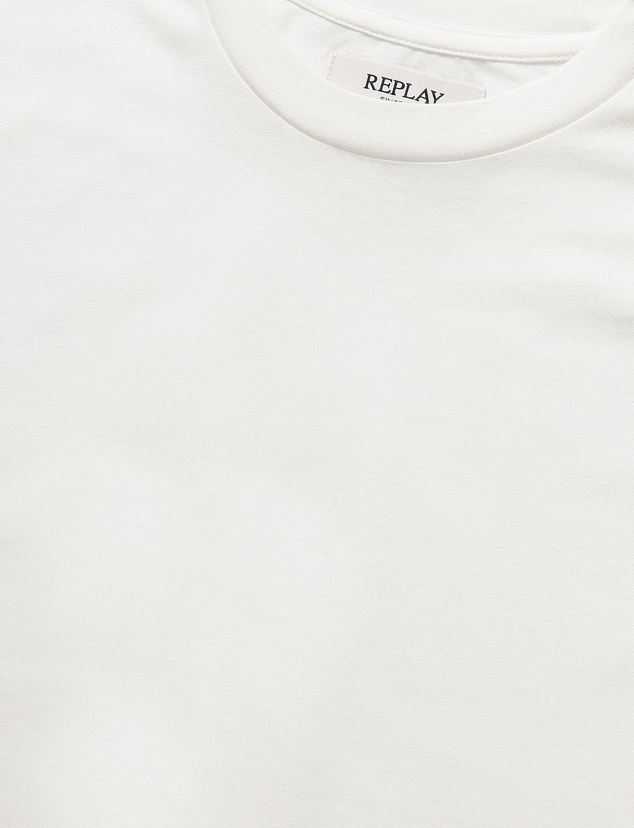 Replay - REGULAR Campus JERSEY T-Shirt - kortærmede t-shirts - white - 4