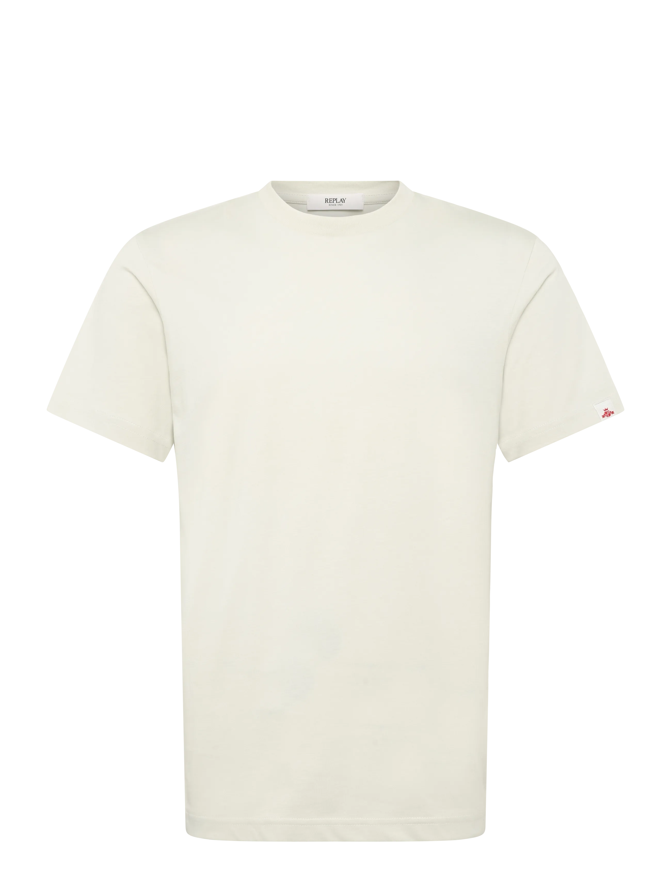 Replay REGULAR Campus  JERSEY T-Shirt - T-shirts - WHITE / white