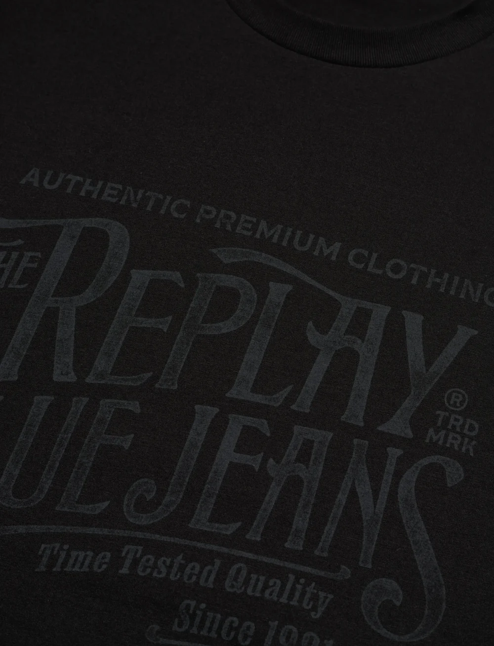 Replay - T-Shirt REGULAR - kortärmade t-shirts - black - 4