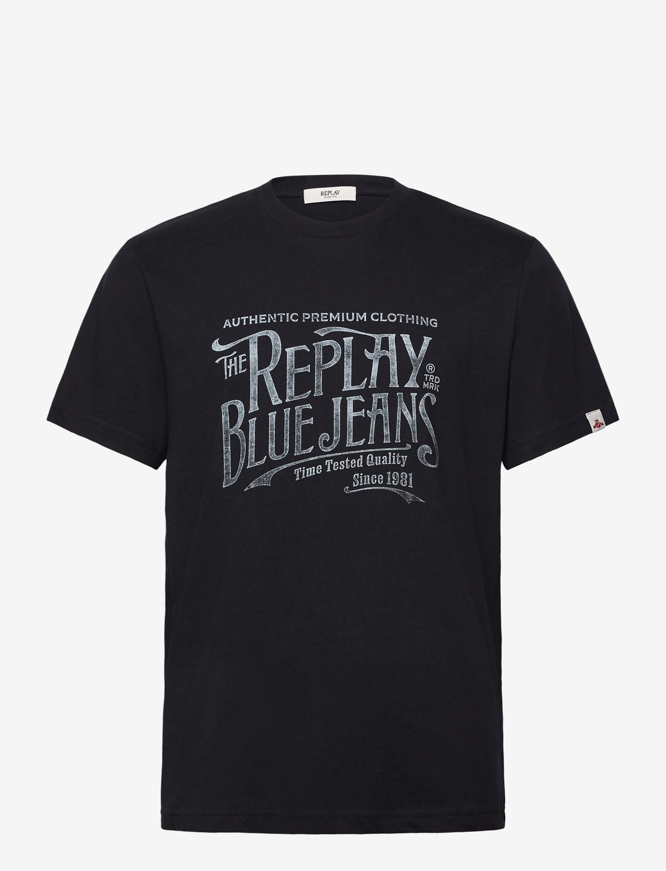 Replay - T-Shirt REGULAR - kurzärmelig - navy - 1