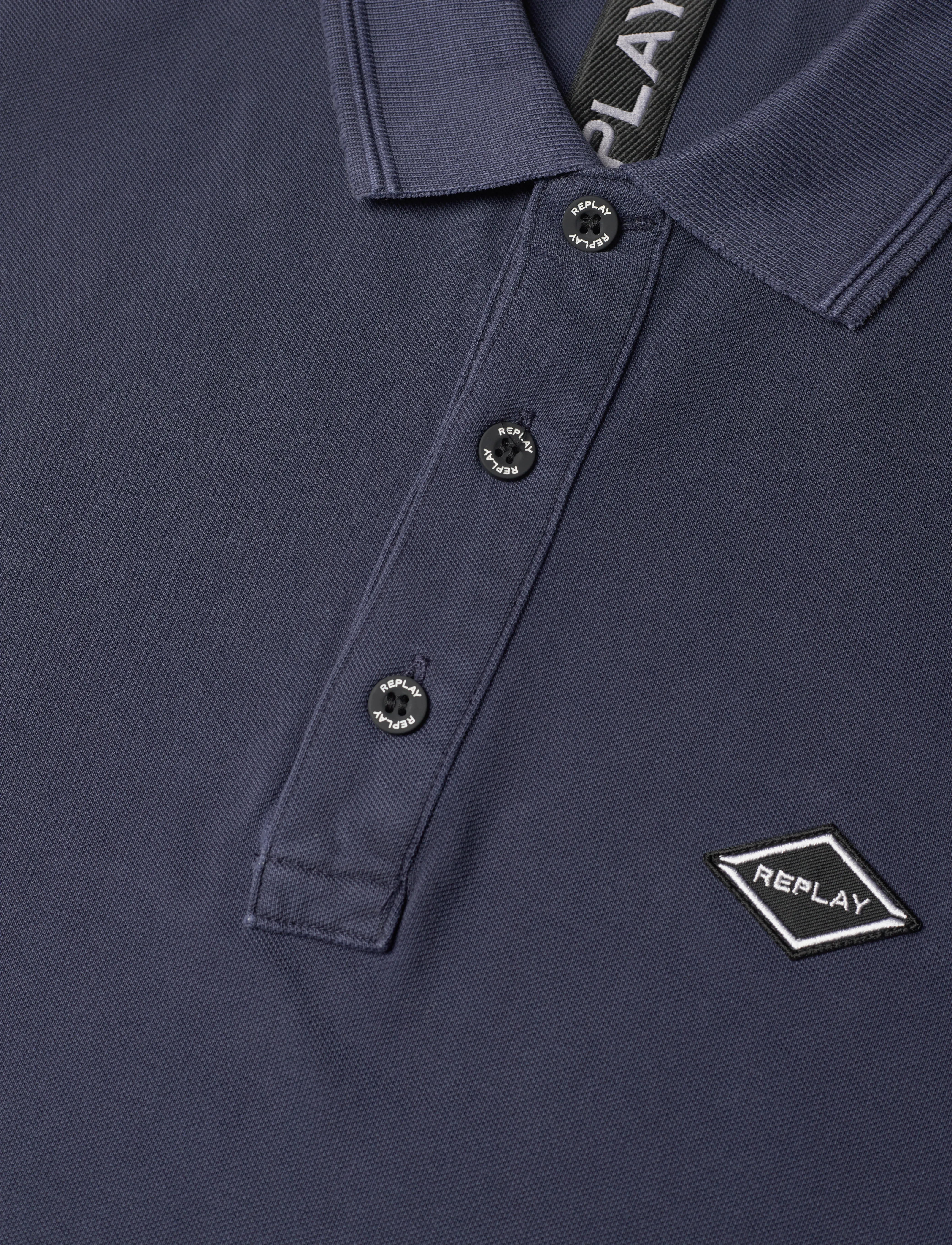 Replay - Polo REGULAR Polo - blue - 3