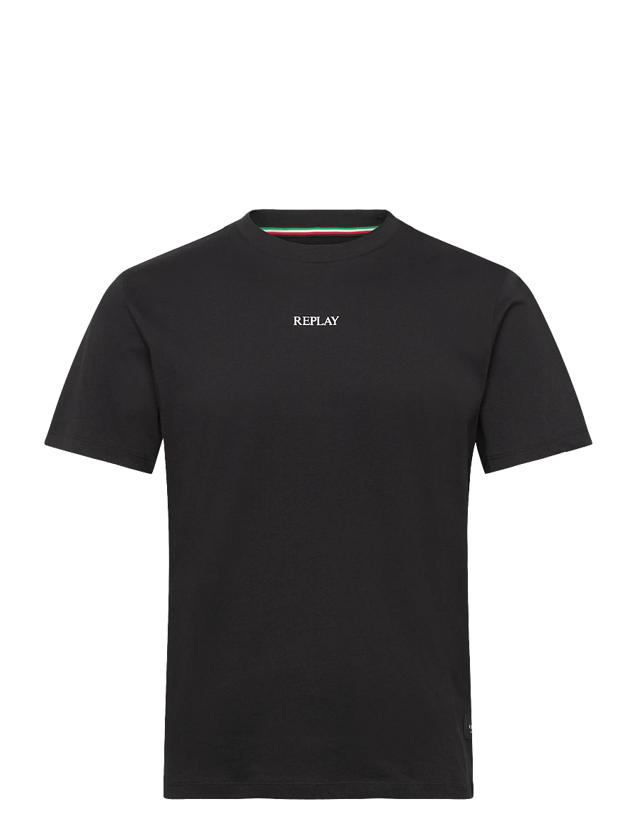 Replay - T-Shirt REGULAR Replay Basics - kurzärmelig - black - 1