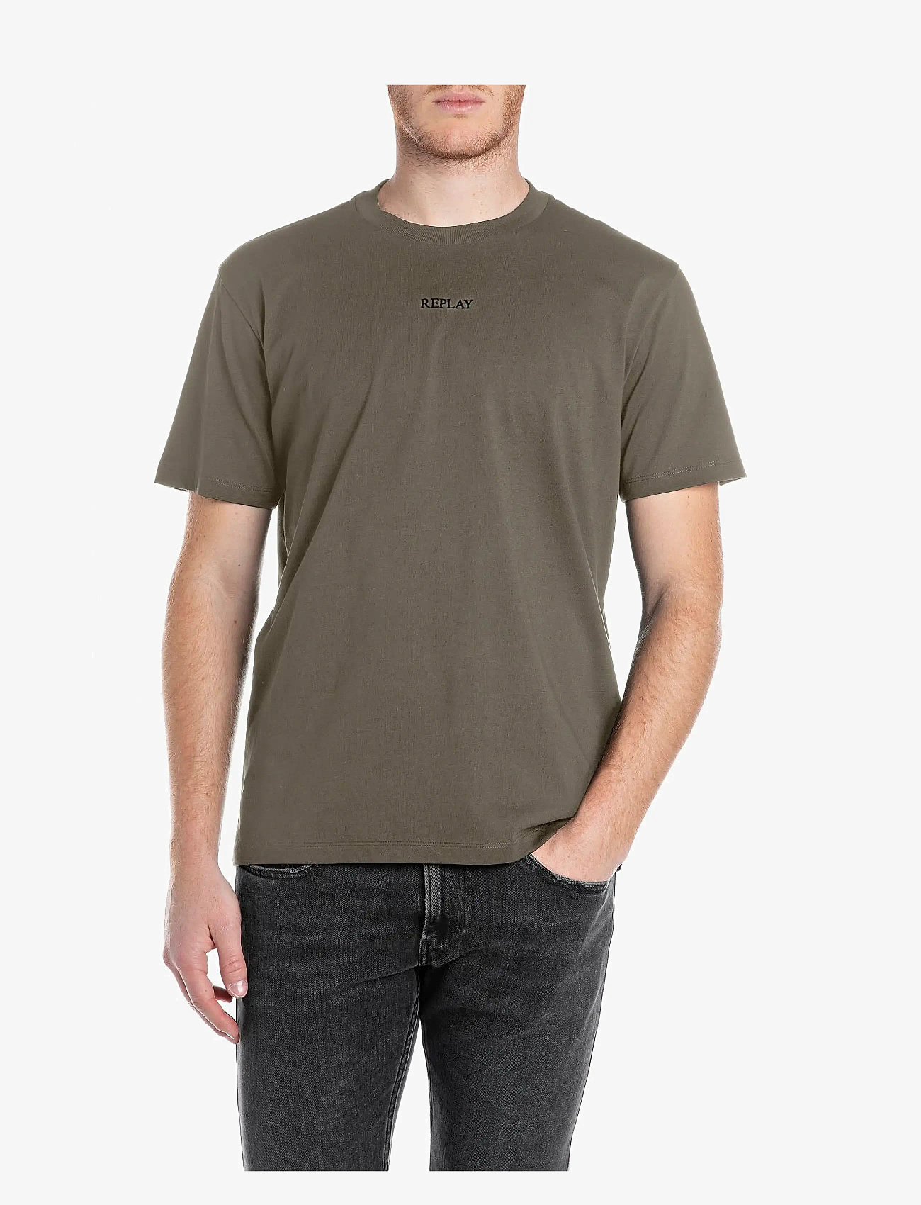 Replay - T-Shirt REGULAR Replay Basics - green - 0