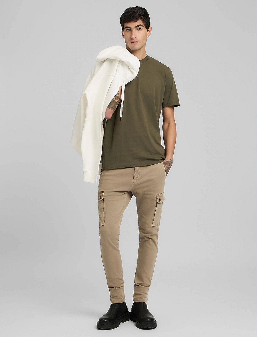 Replay - T-Shirt REGULAR Replay Basics - kurzärmelig - green - 2
