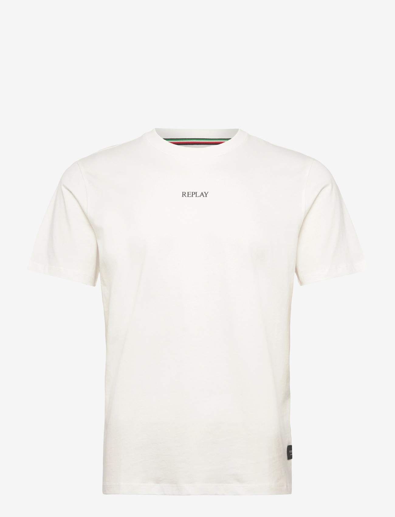 Replay - T-Shirt REGULAR Replay Basics - short-sleeved t-shirts - white - 1