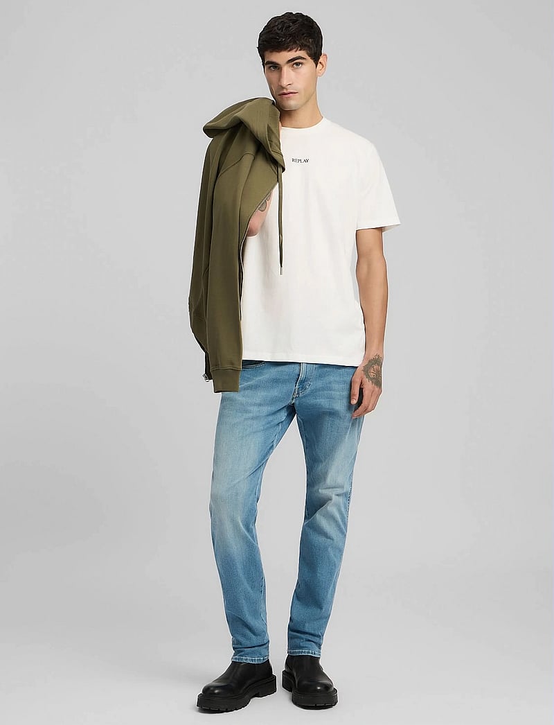 Replay - T-Shirt REGULAR Replay Basics - t-shirts à manches courtes - white - 4