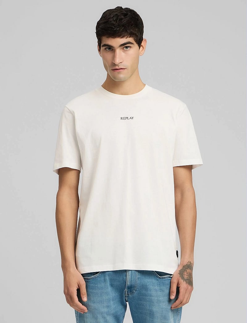 Replay - T-Shirt REGULAR Replay Basics - t-shirts à manches courtes - white - 5