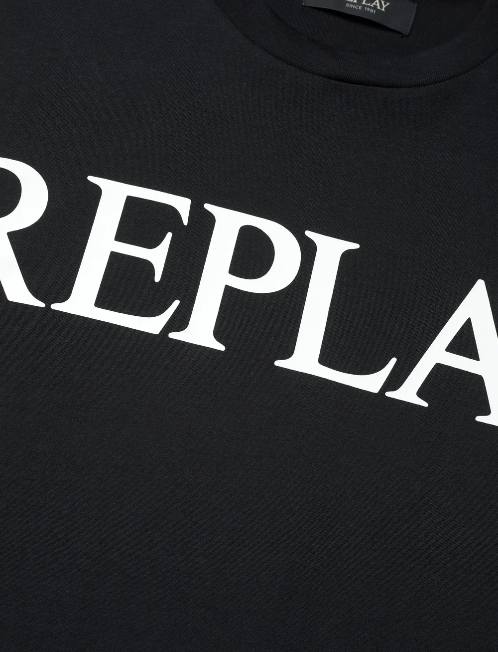 Replay - T-Shirt REGULAR Replay Basics - kortärmade t-shirts - black - 5
