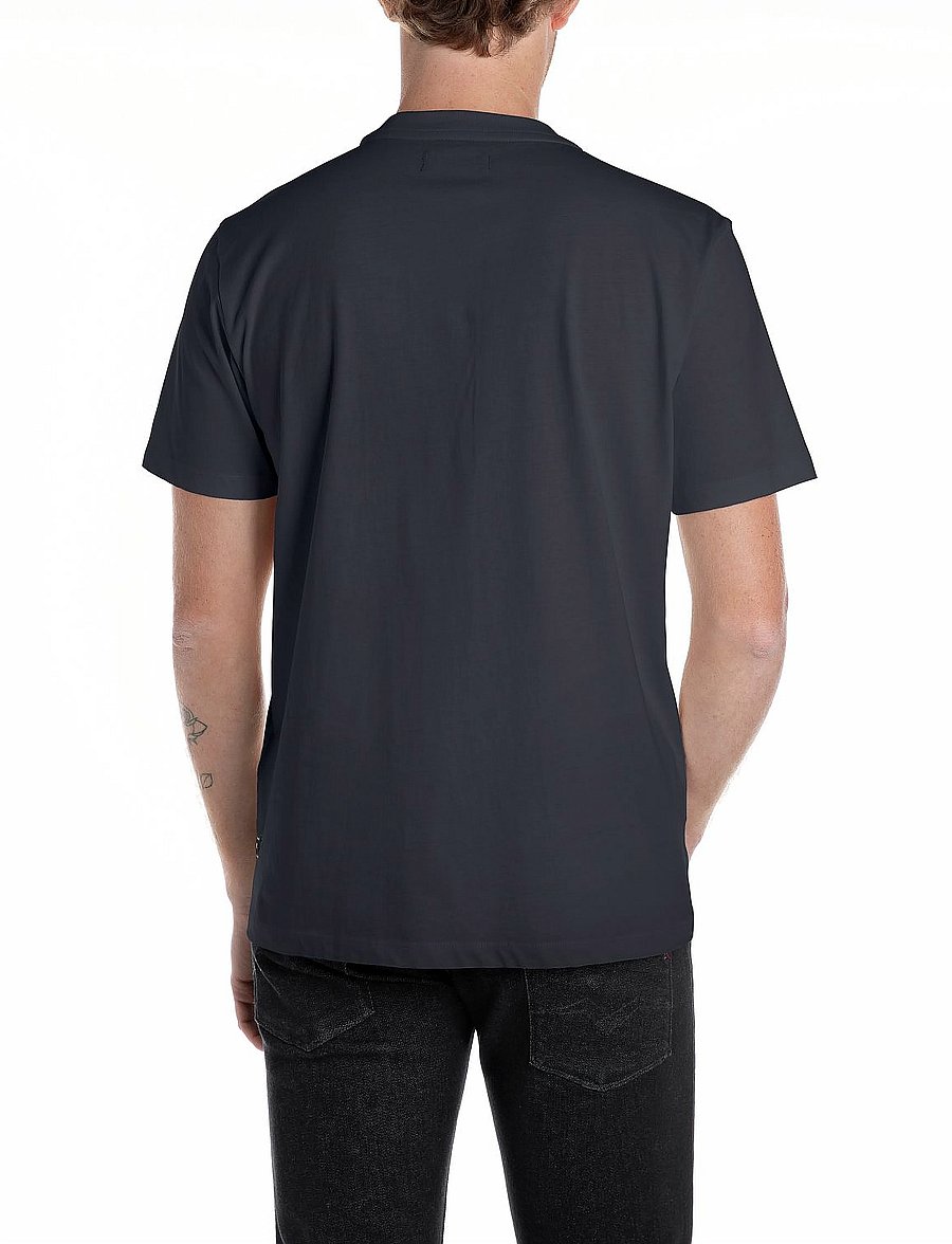 Replay - T-Shirt REGULAR Replay Basics - t-shirts à manches courtes - blue - 1