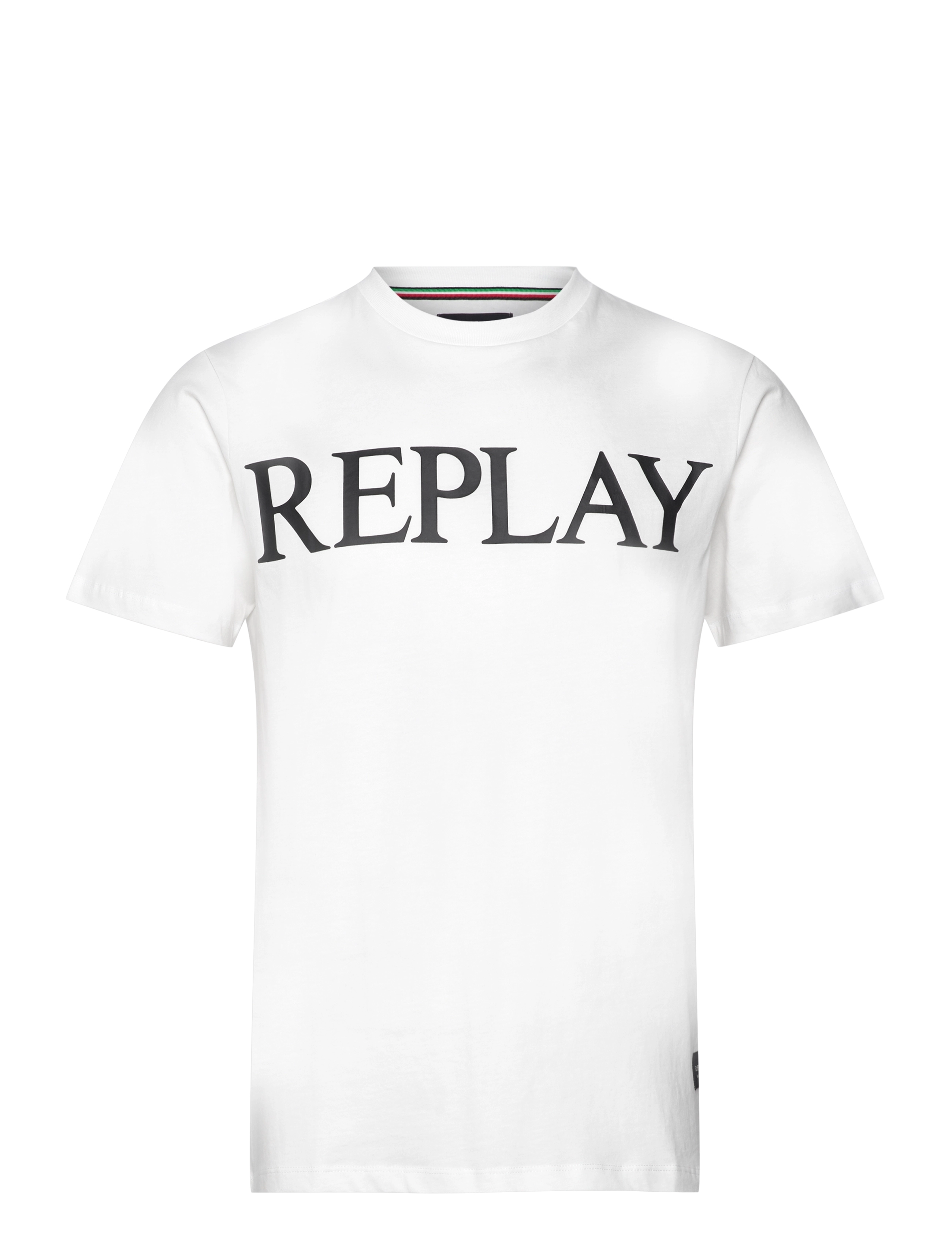 REPLAY T-Shirt Regular Replay Basics Weiß - M - Herren