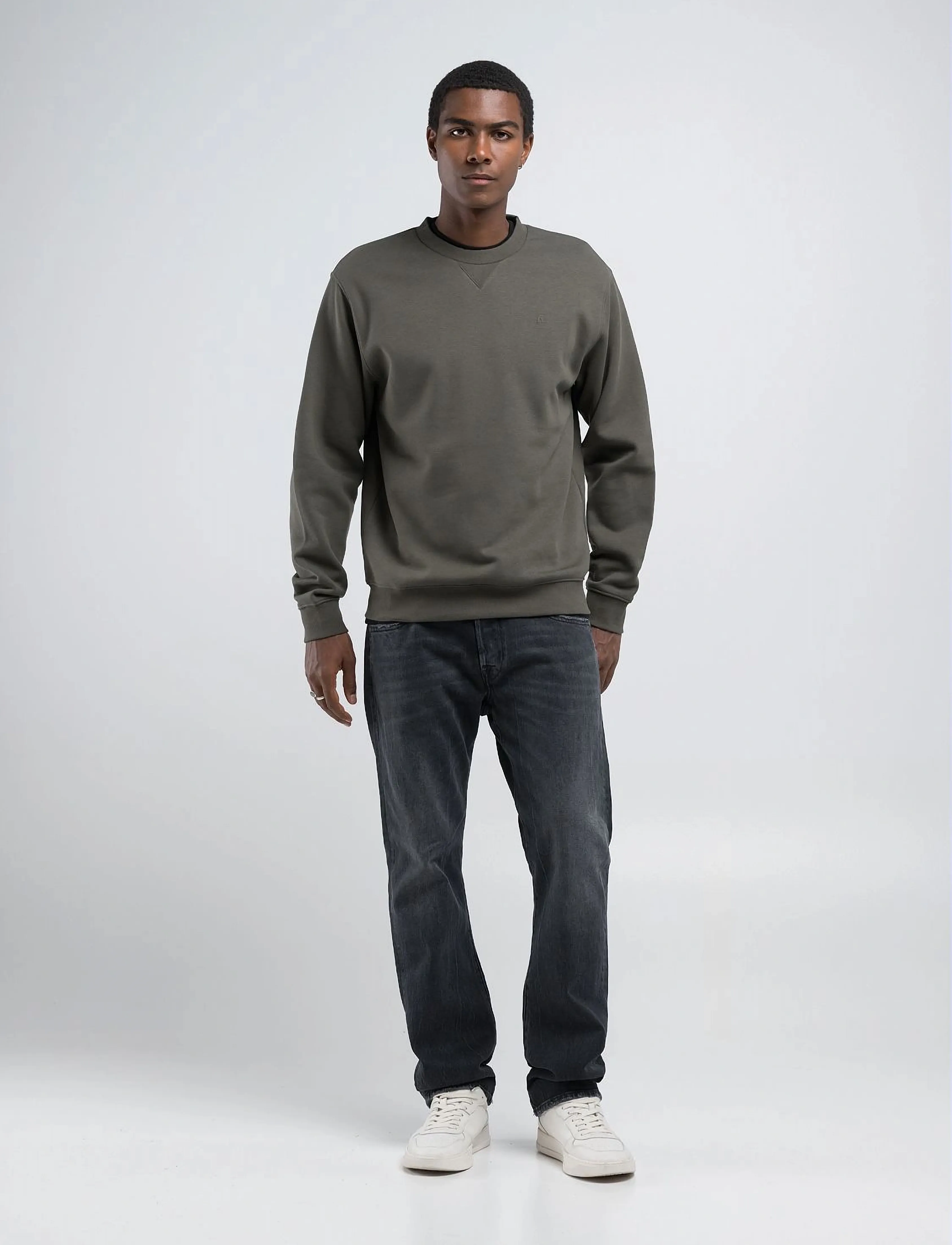 Replay - Jumper REGULAR Replay Basics - sweatshirts - green - 4