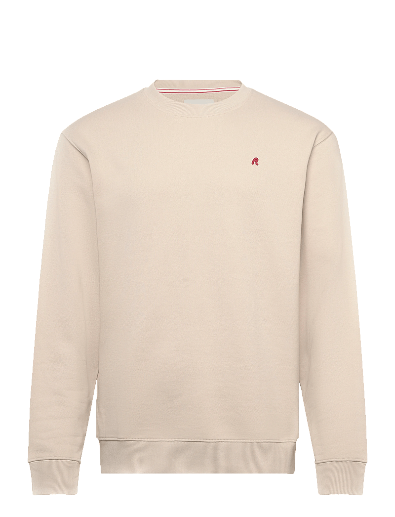 Replay - Jumper REGULAR RED LOGO - sweatshirts - beige - 1