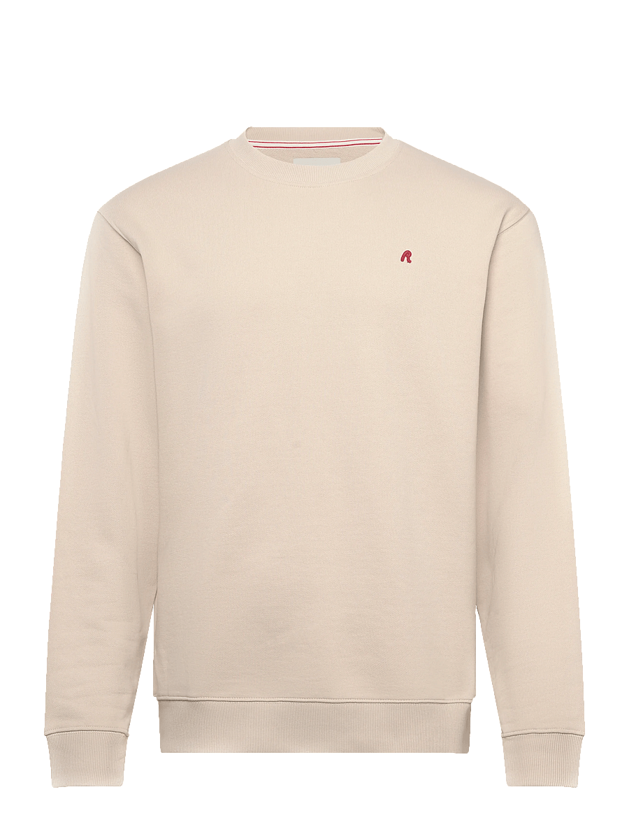 Replay - Jumper REGULAR RED LOGO - sweatshirts - beige - 1