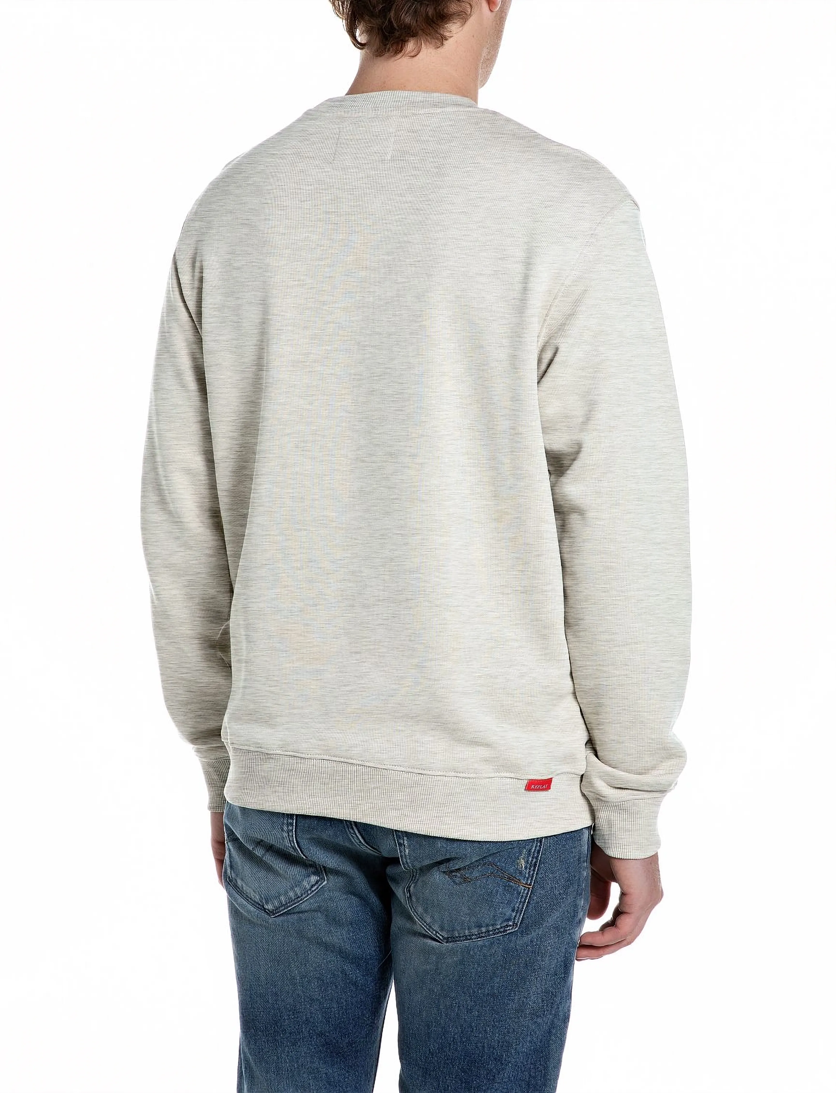 REPLAY Jumper Regular Red Logo fleecetröja herr – bild 2